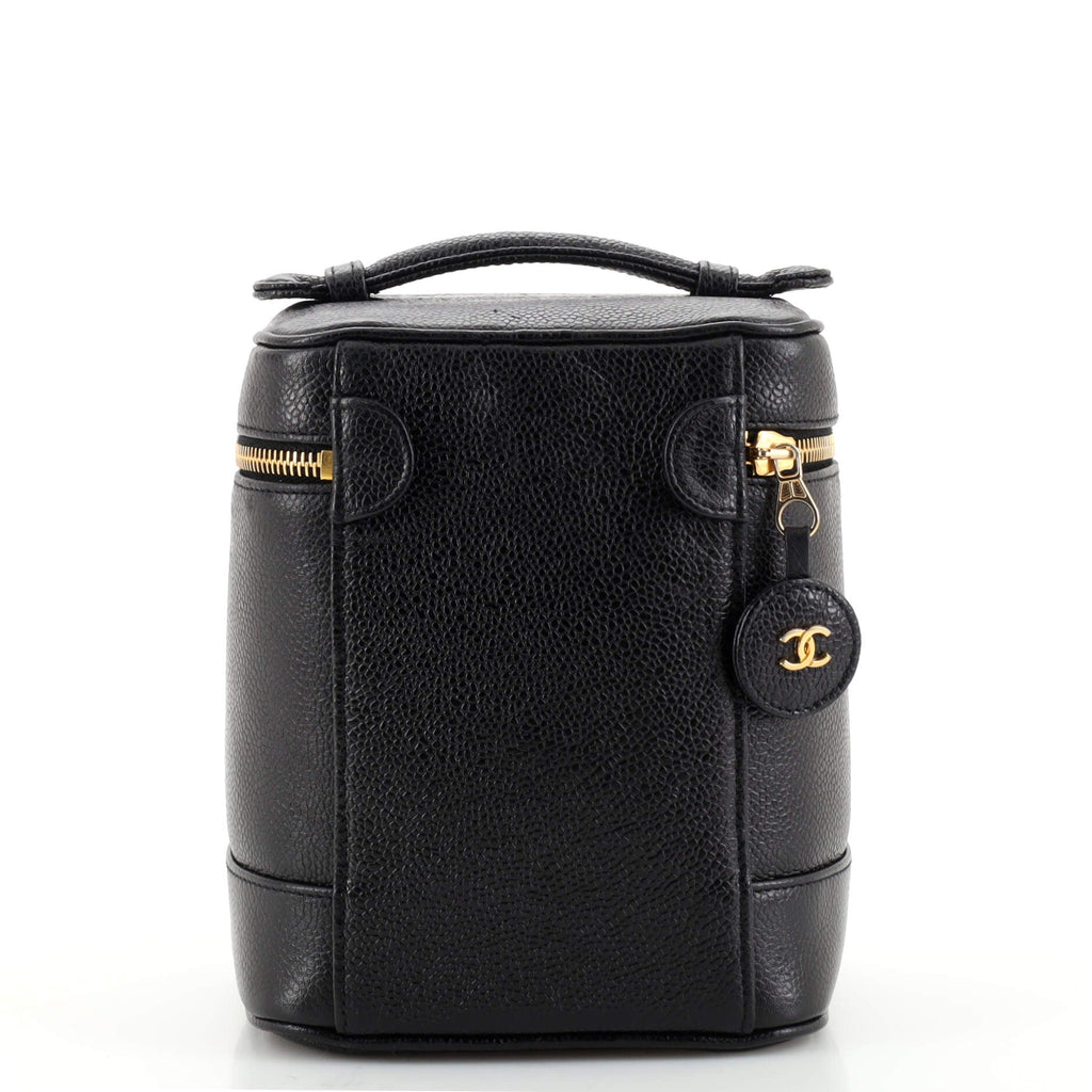Vintage Timeless Cosmetic Case Caviar Tall