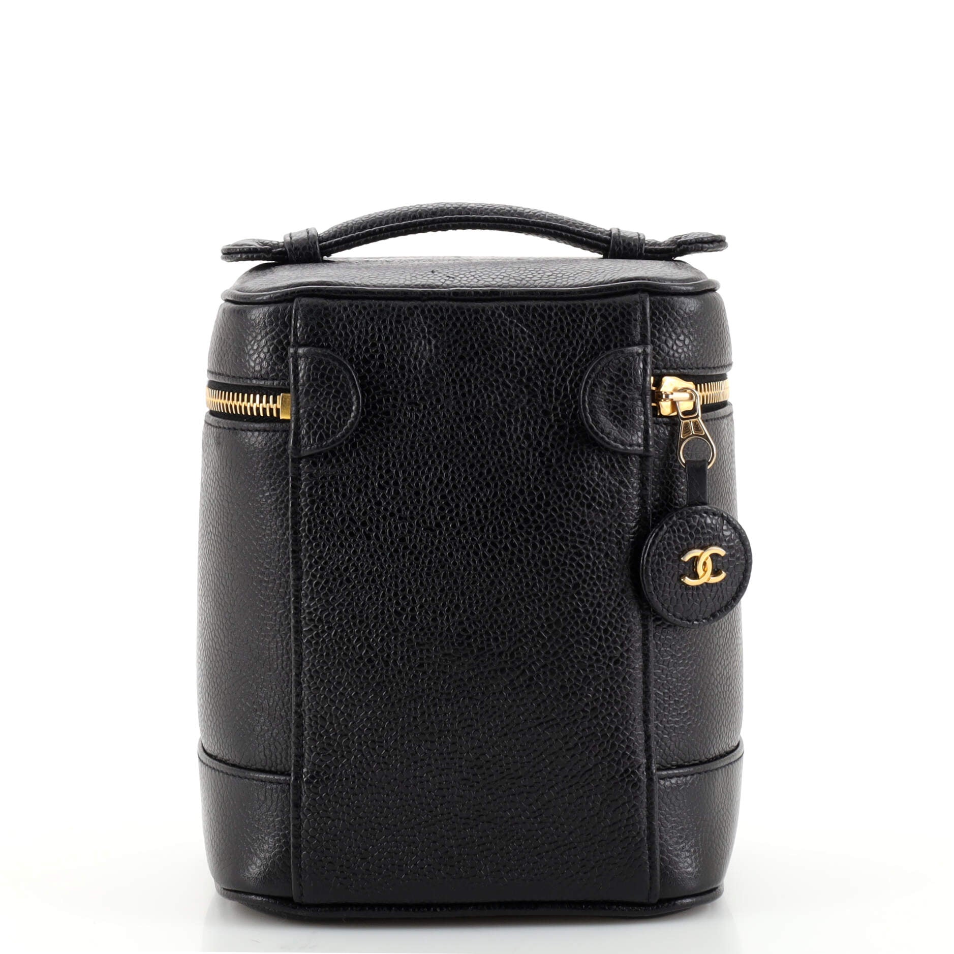 Vintage Timeless Cosmetic Case Caviar Tall