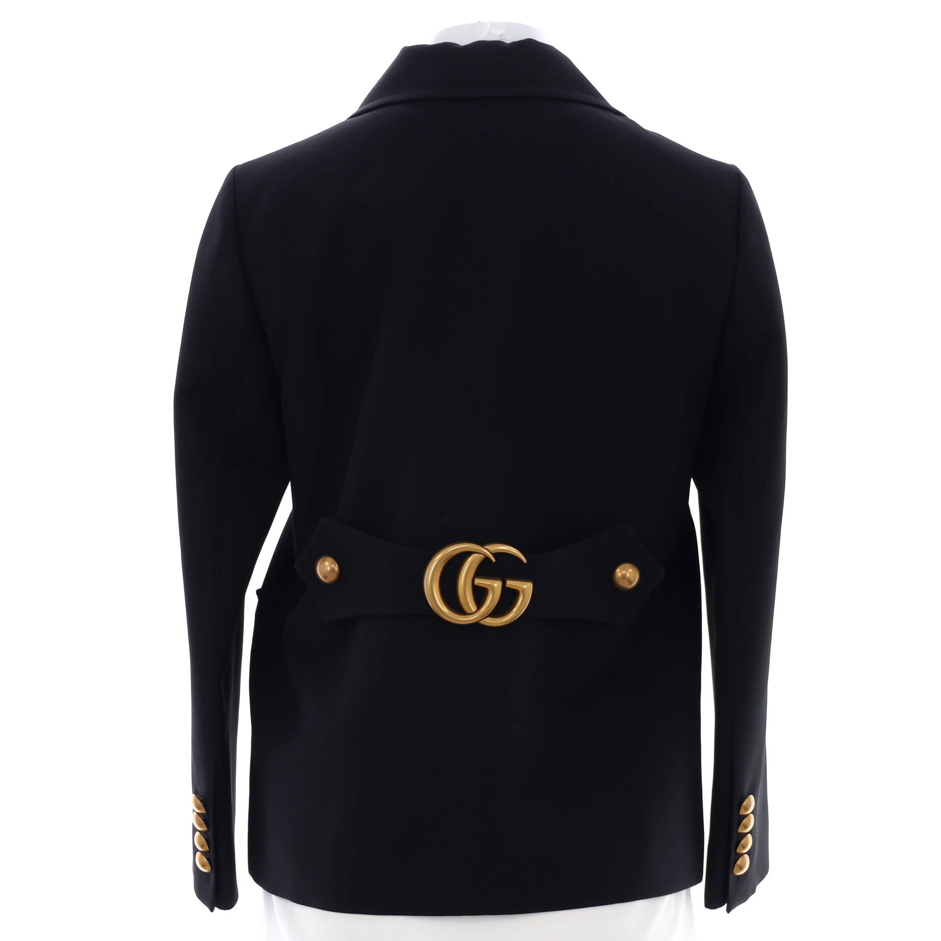Women's GG Marmont Single Breasted Jacket Silk and Wool Blend