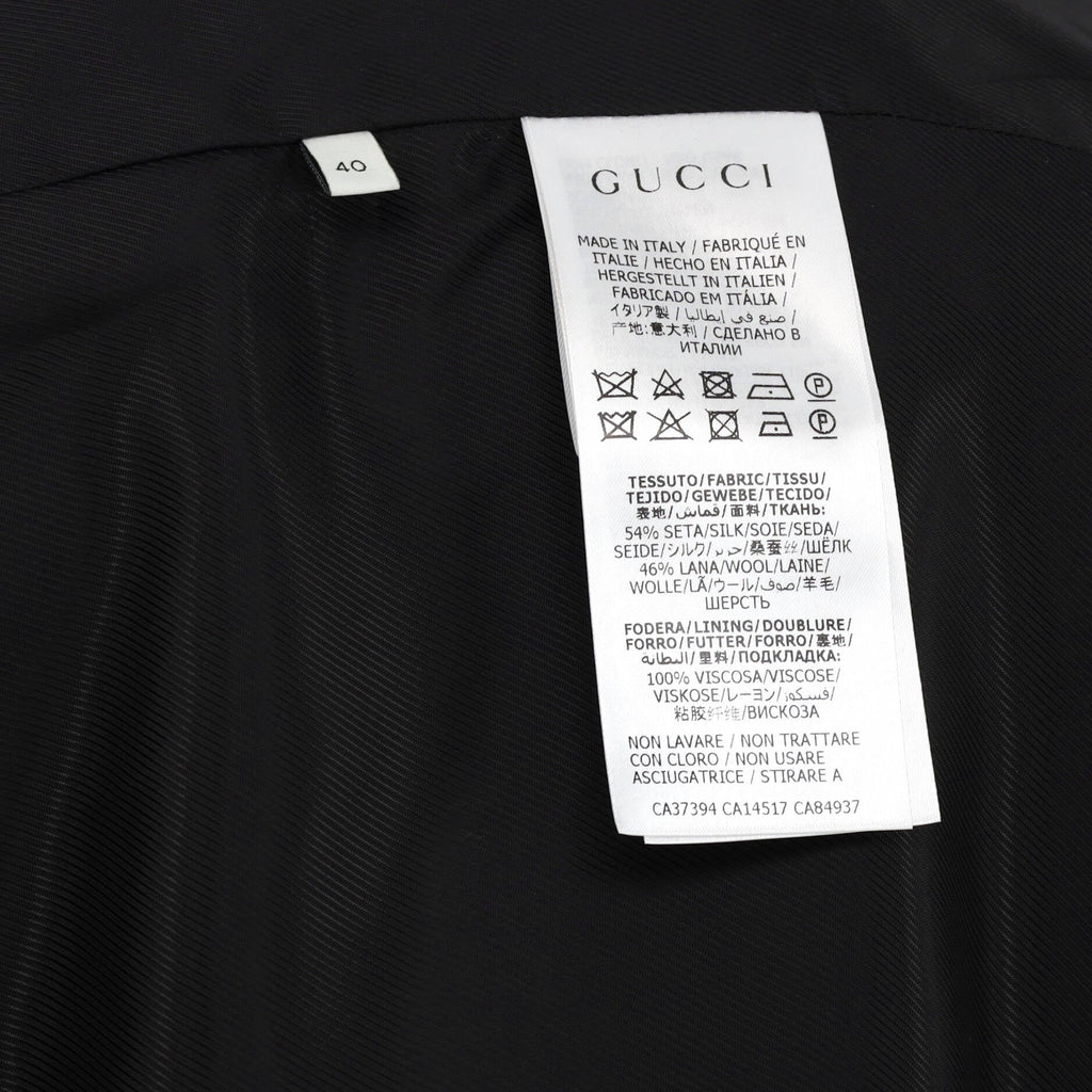Women's GG Marmont Single Breasted Jacket Silk and Wool Blend