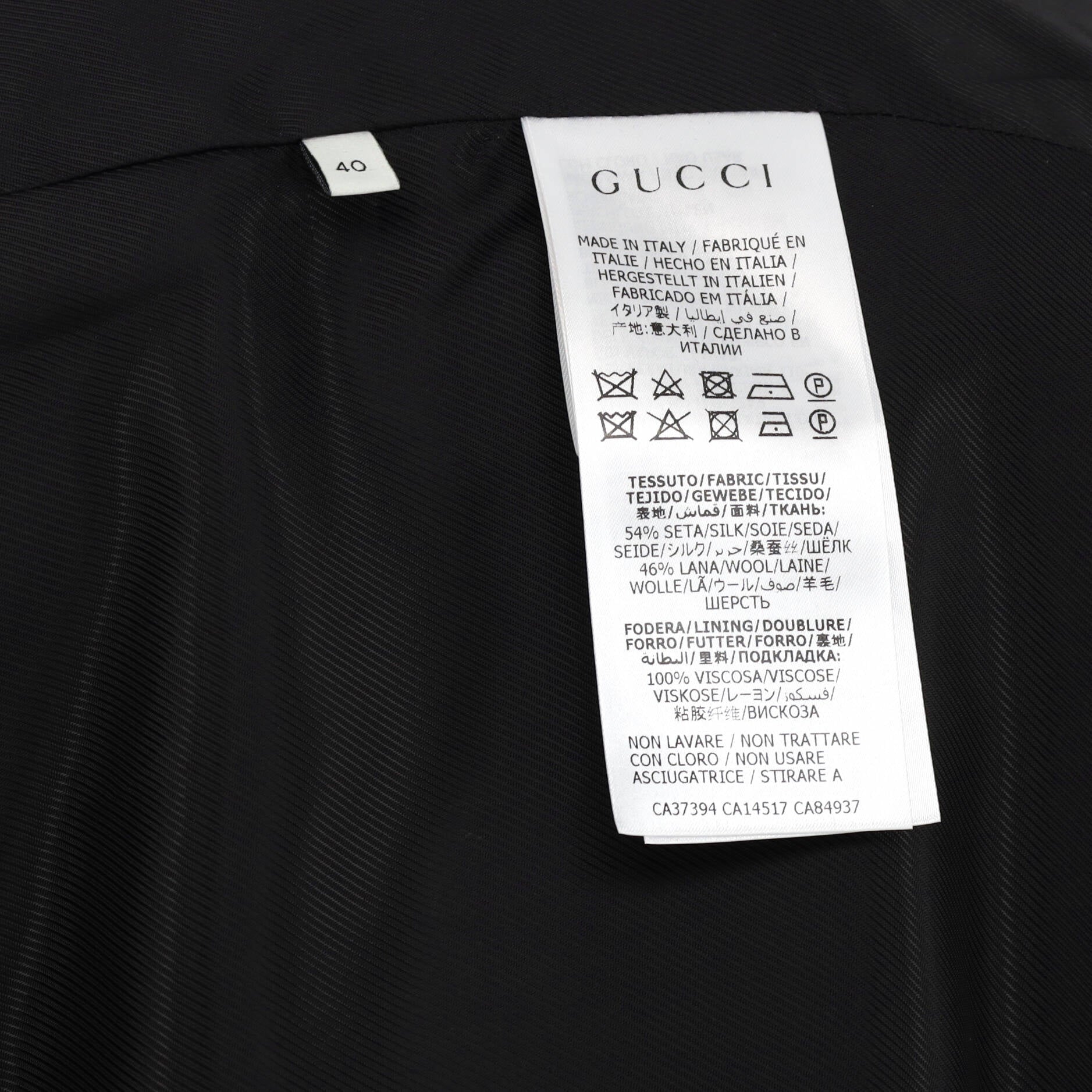 Women's GG Marmont Single Breasted Jacket Silk and Wool Blend