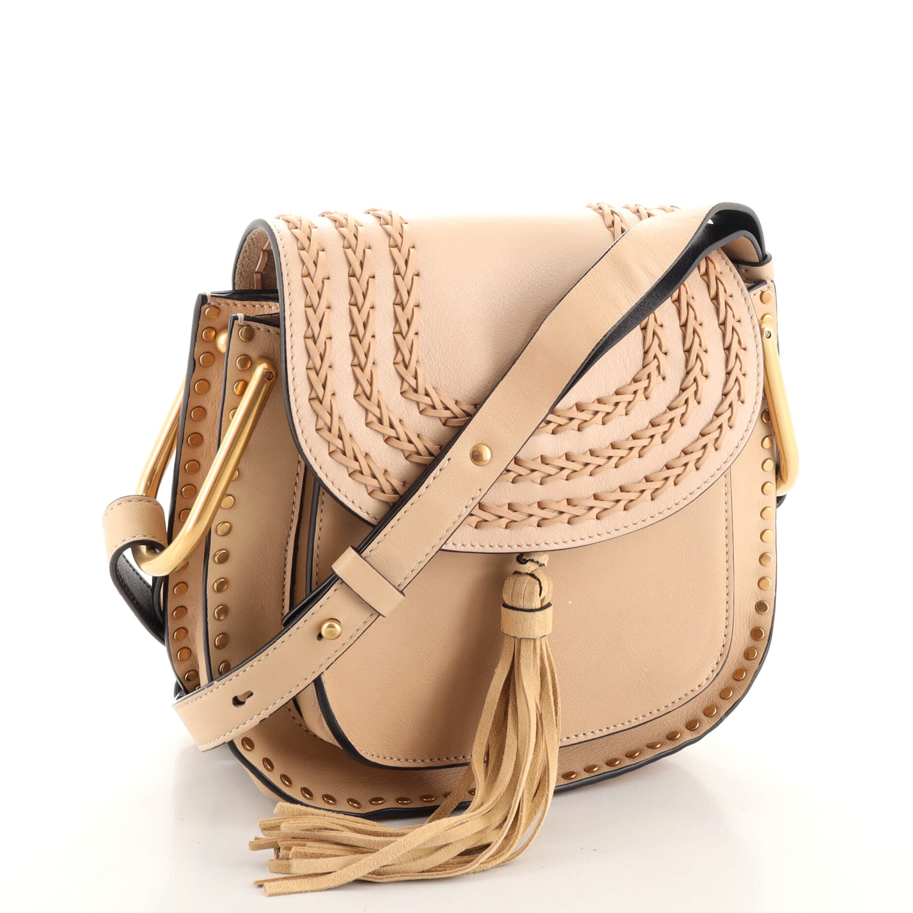 Hudson Handbag Whipstitch Leather Mini
