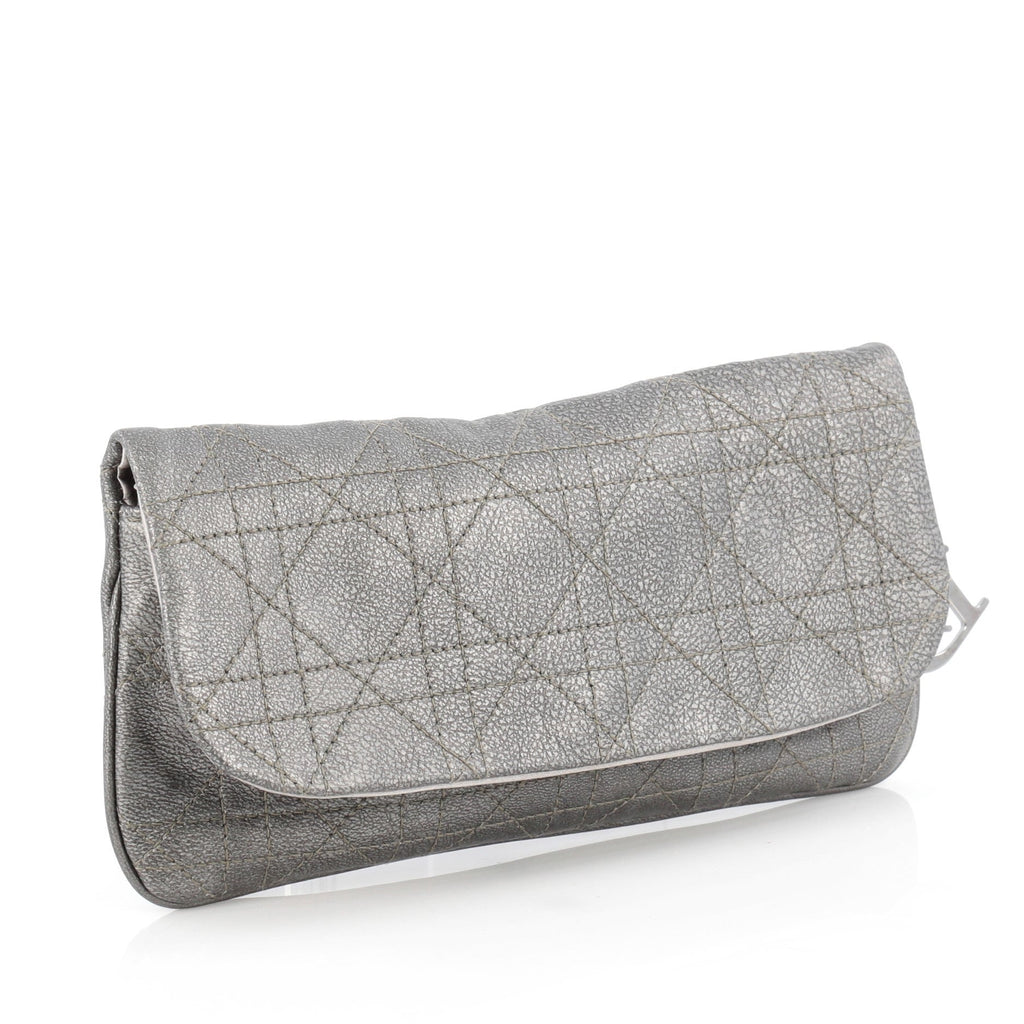 Lady Dior Chain Convertible Clutch Stitched Cannage Leather