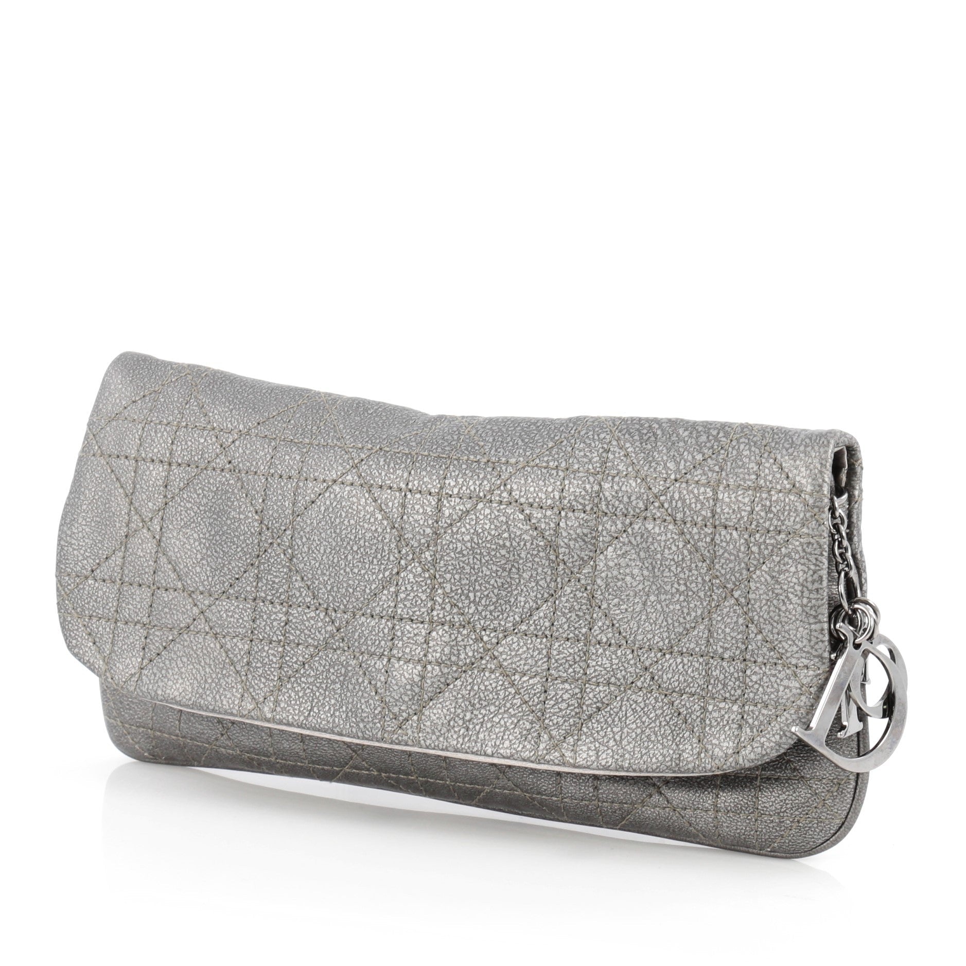Lady Dior Chain Convertible Clutch Stitched Cannage Leather