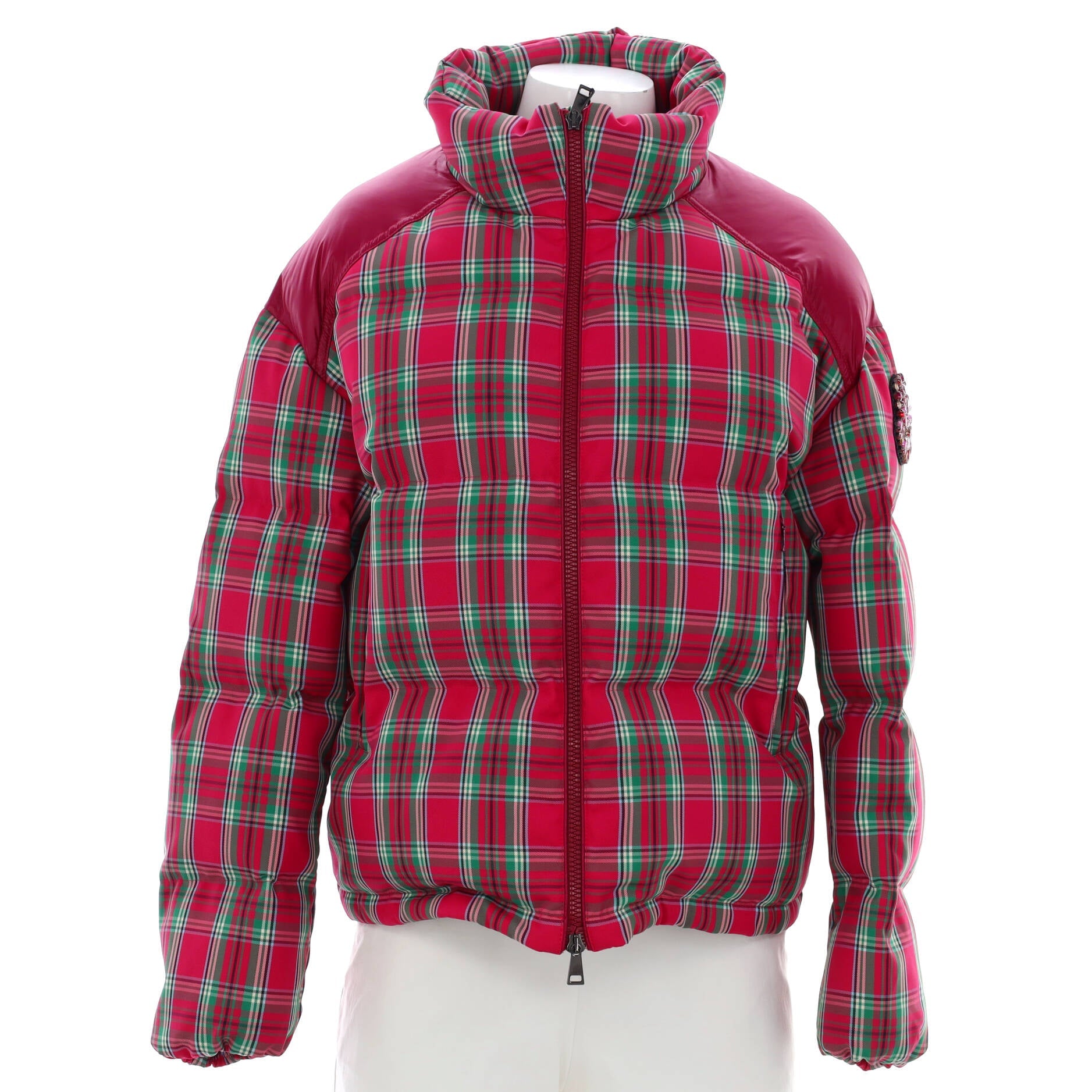 Women's Chou Puffer Jacket Printed Quilted Nylon with Down