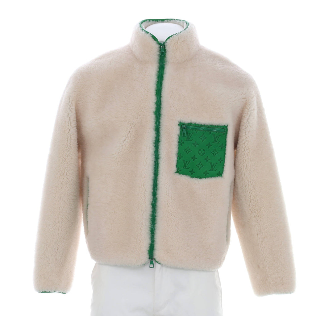 Men's Pocket Blouson Shearling with Monogram Leather