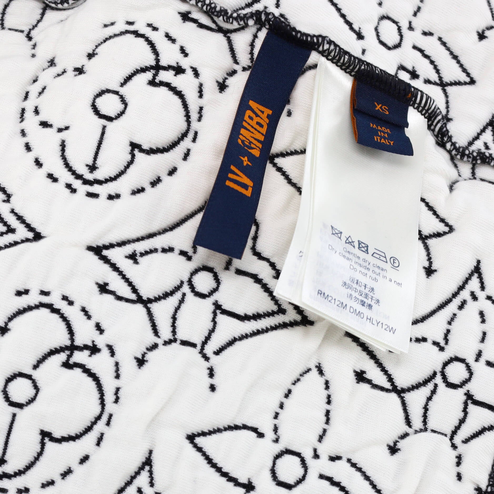 Men's LV x NBA Strategic Flower Hoodie Quilted Cotton Blend