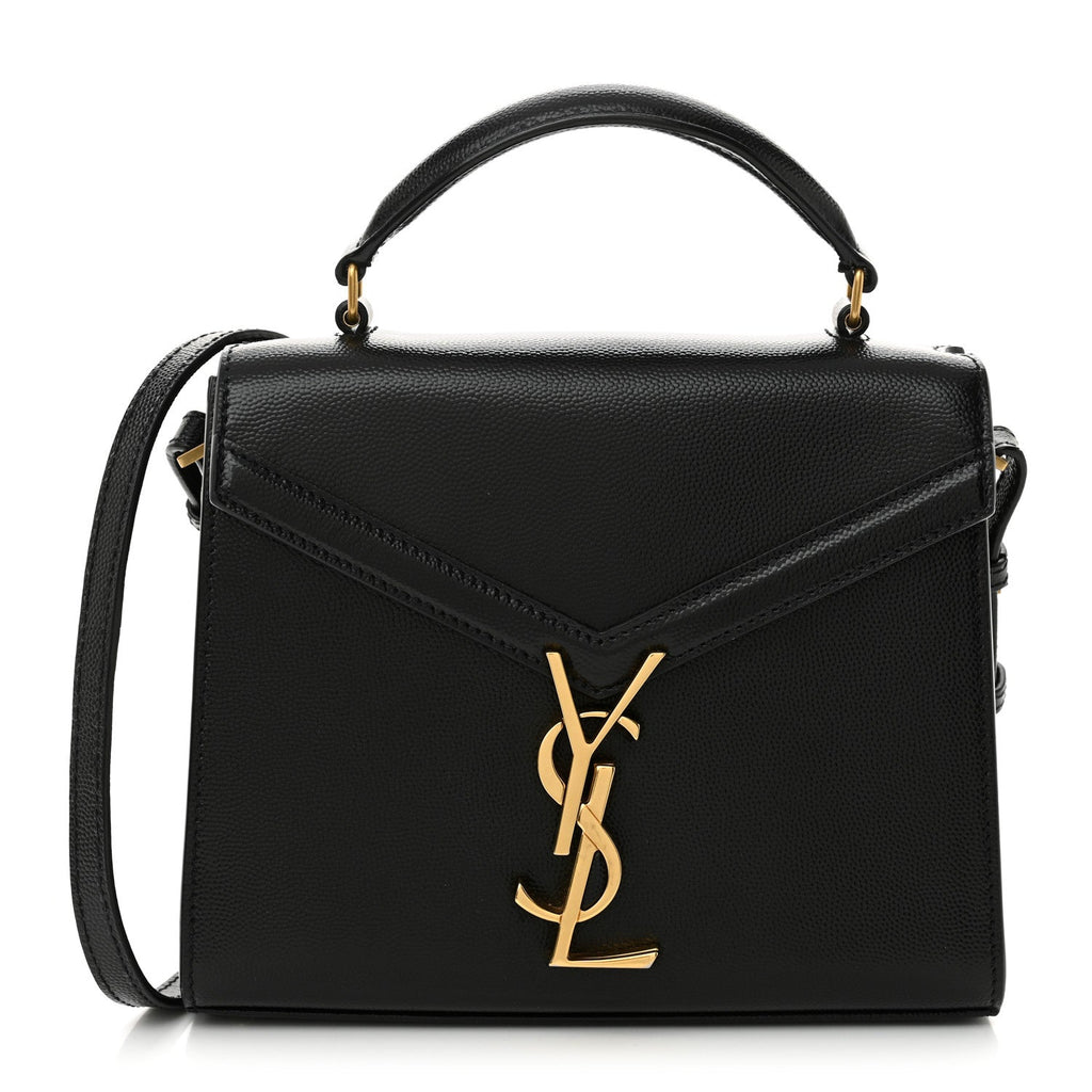 Grain de Poudre Medium Classic Monogram Cassandra Top Handle Black