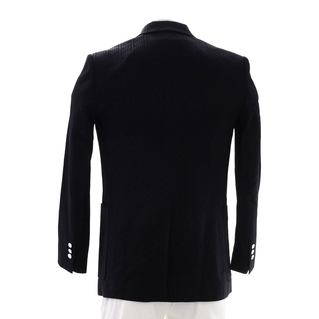 Men's Double Breasted Blazer Monogram Viscose