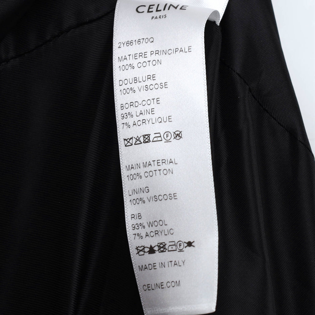 Men's Logo Teddy Bomber Jacket Sequin Embellished Cotton