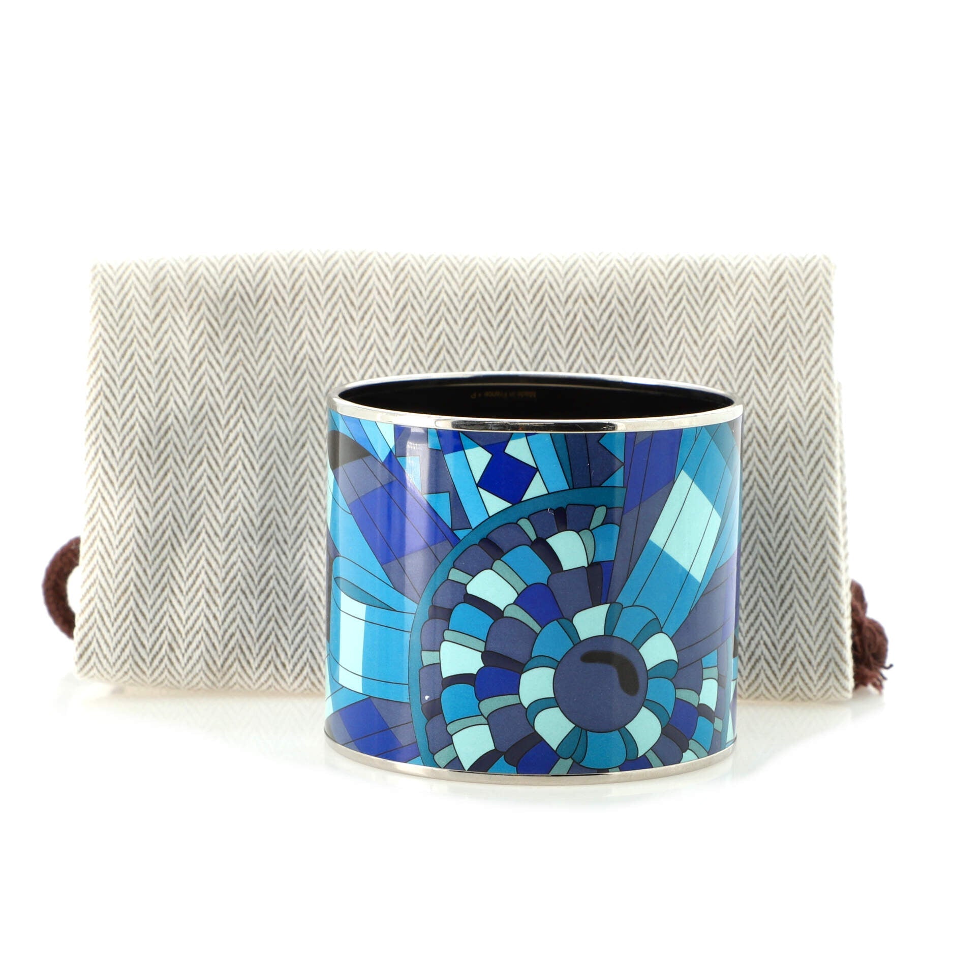 Bangle Bracelet Printed Enamel Mega Wide