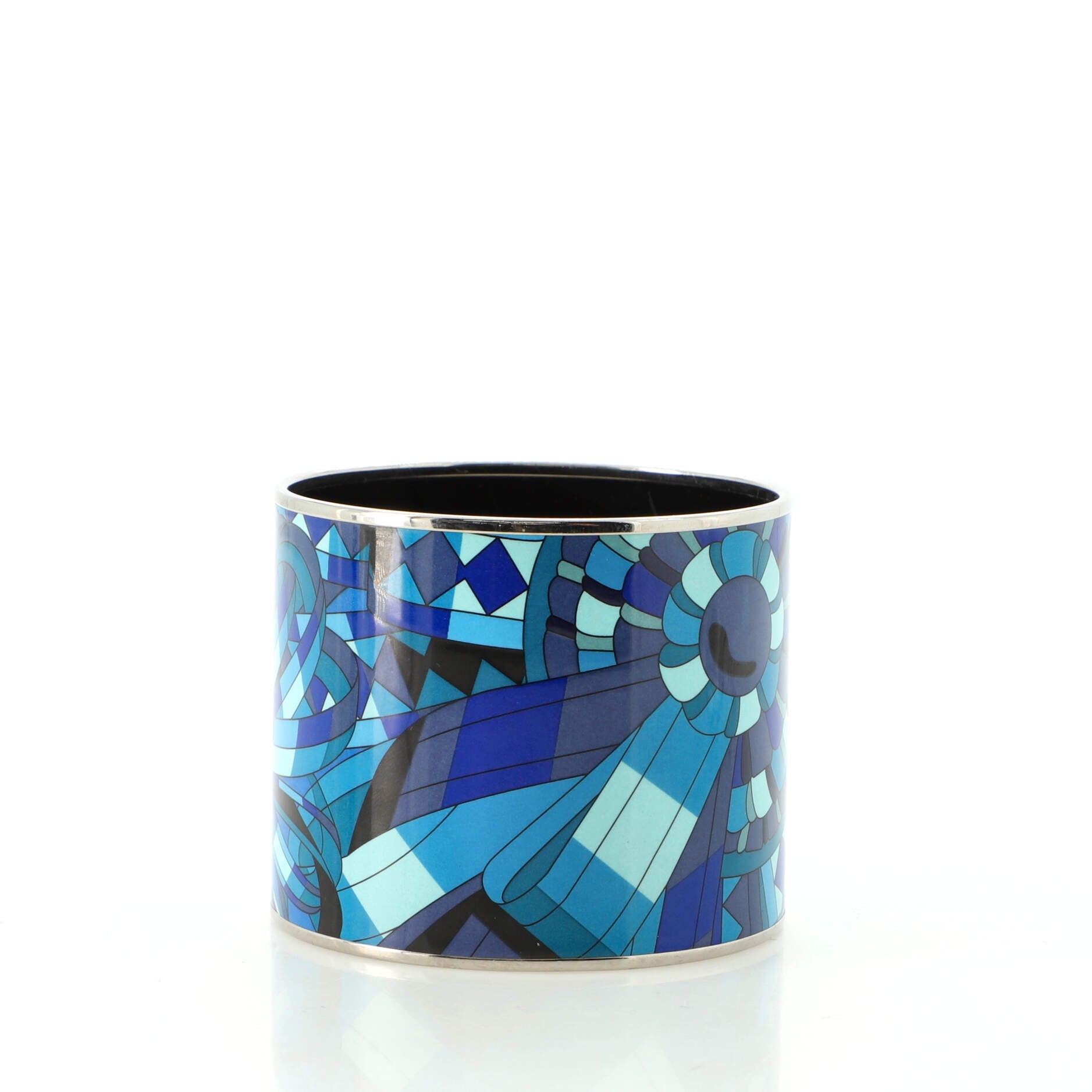 Bangle Bracelet Printed Enamel Mega Wide