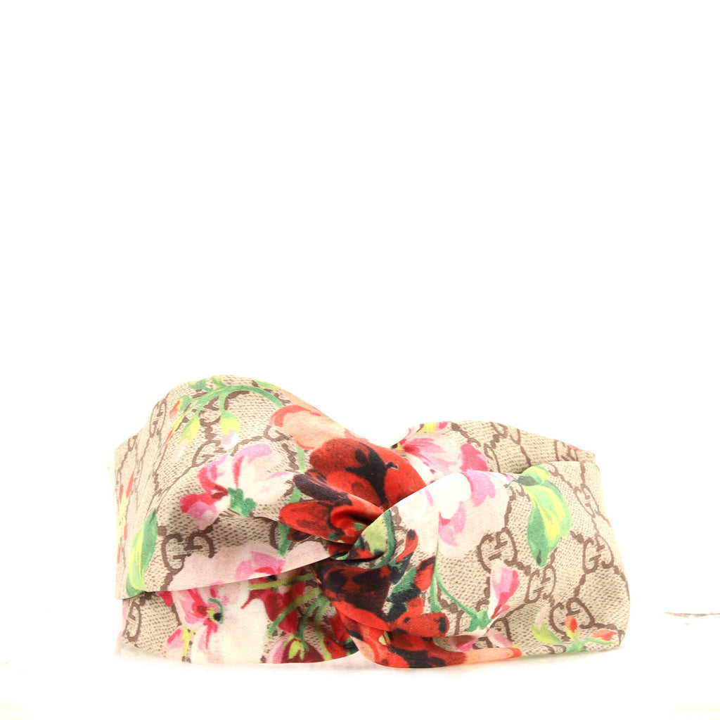Headband Blooms Print GG Silk