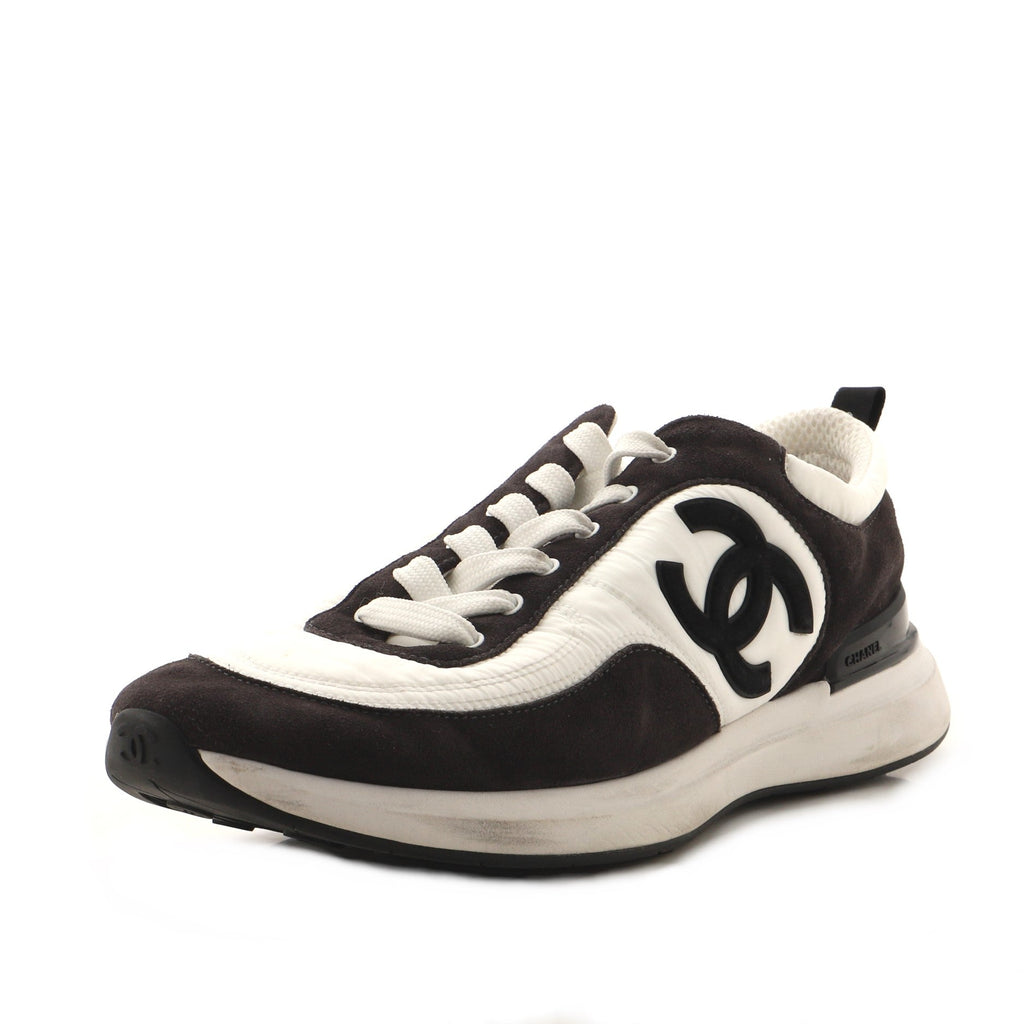 Women's CC Low-Top Sneakers Suede with Leather and Nylon