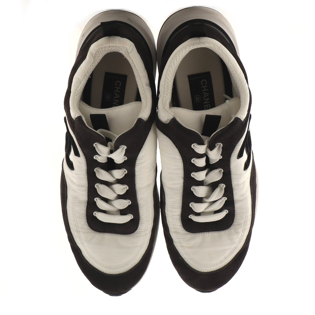 Women's CC Low-Top Sneakers Suede with Leather and Nylon