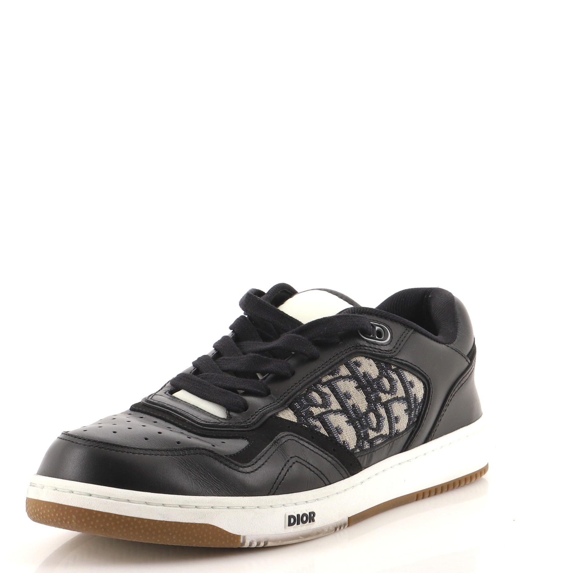 Men's B27 Low Top Sneakers Oblique Leather