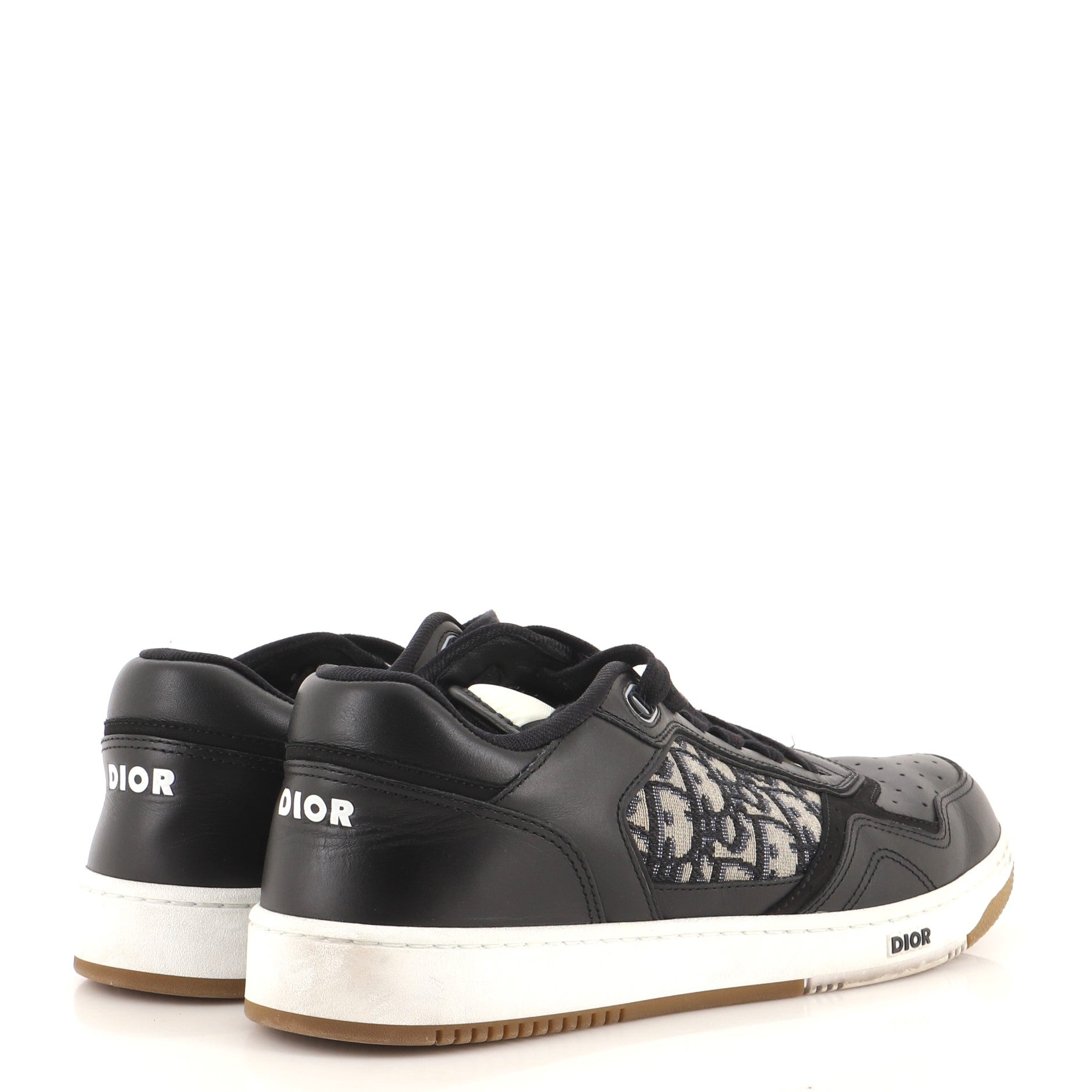 Men's B27 Low Top Sneakers Oblique Leather