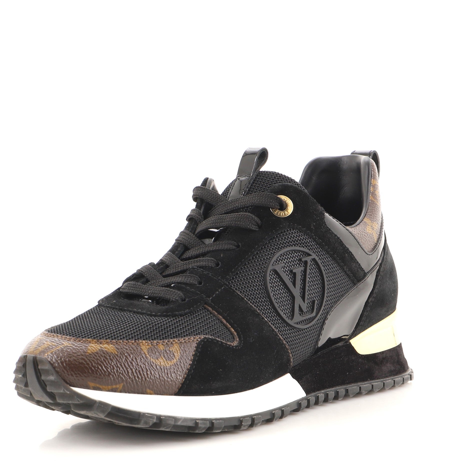 Women's Run Away Sneakers Mesh with Monogram Canvas and Suede