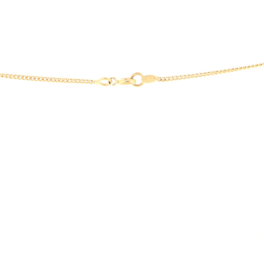 CC Pendant Necklace Metal with Crystals