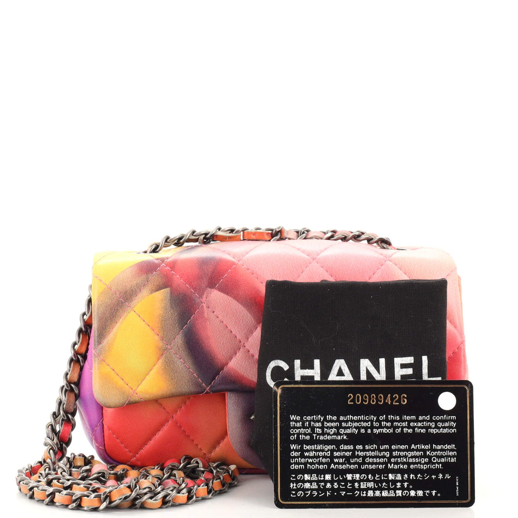 Flower Power Flap Bag Quilted Lambskin Extra Mini