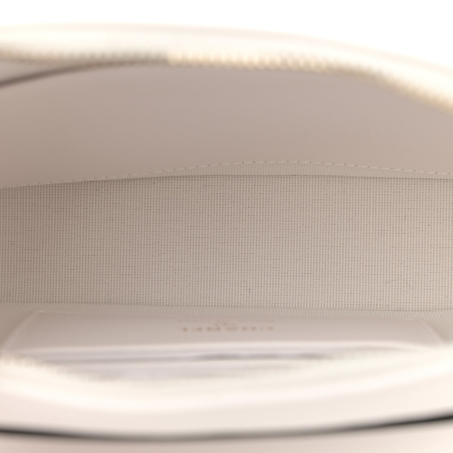 Lambskin Resin Quilted Chain Camera Bag White Black
