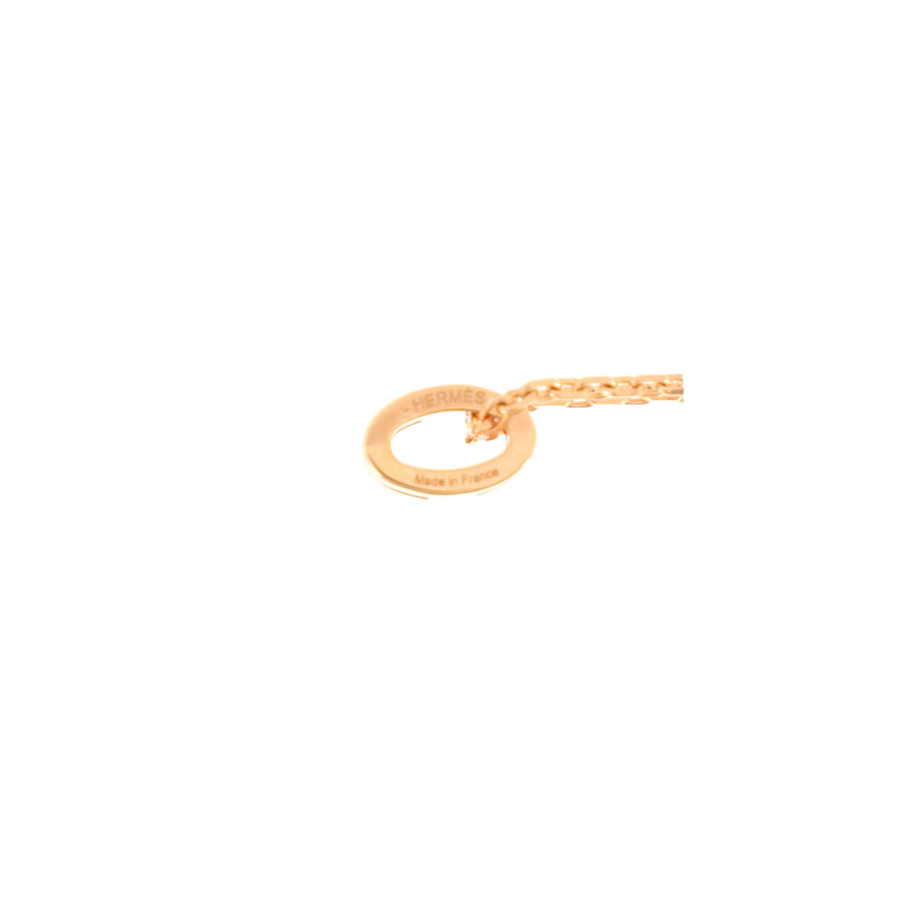 Pop H Pendant Chain Necklace Metal and Enamel Mini
