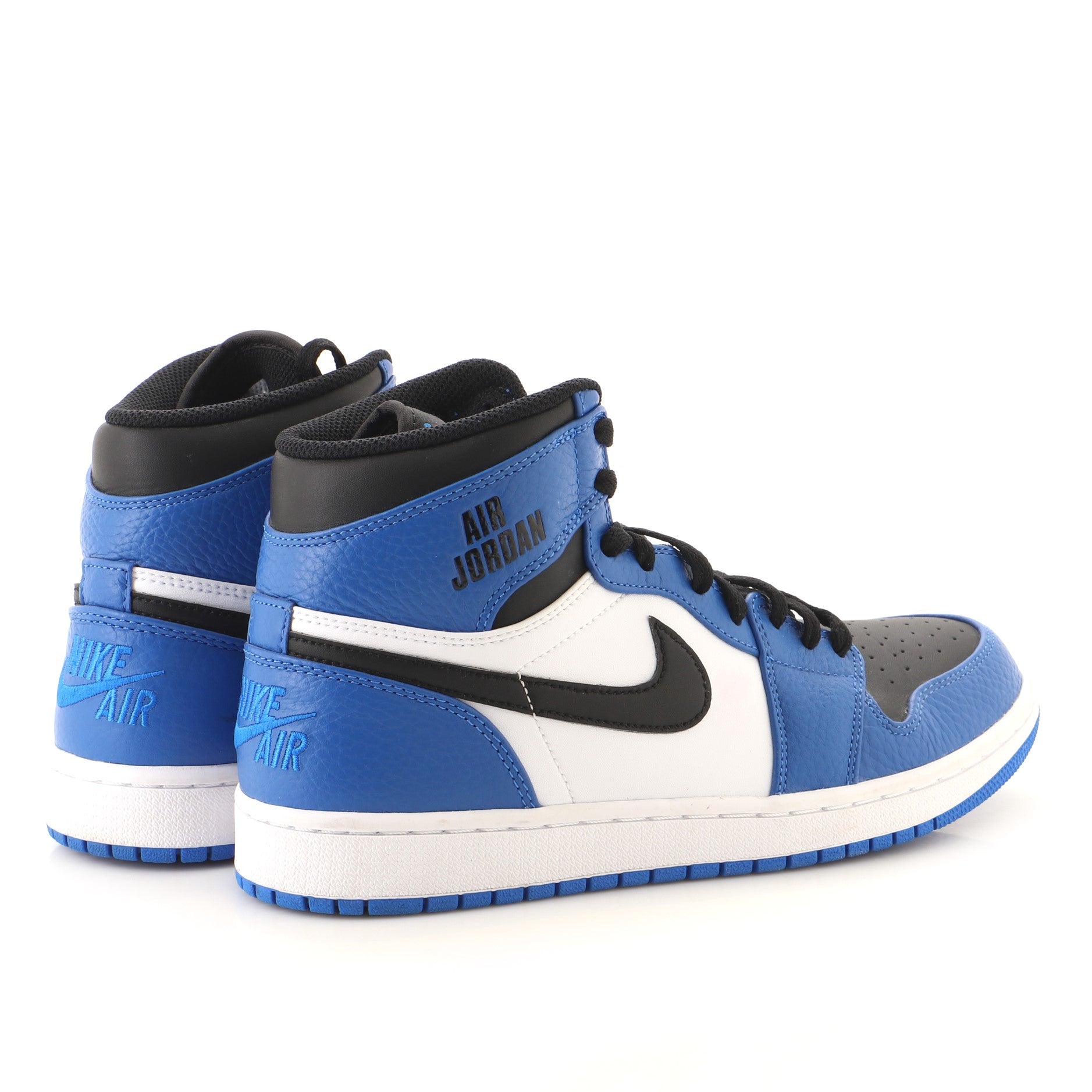 Men's Jordan 1 Retro High Sneakers Rare Air Soar Blue Leather