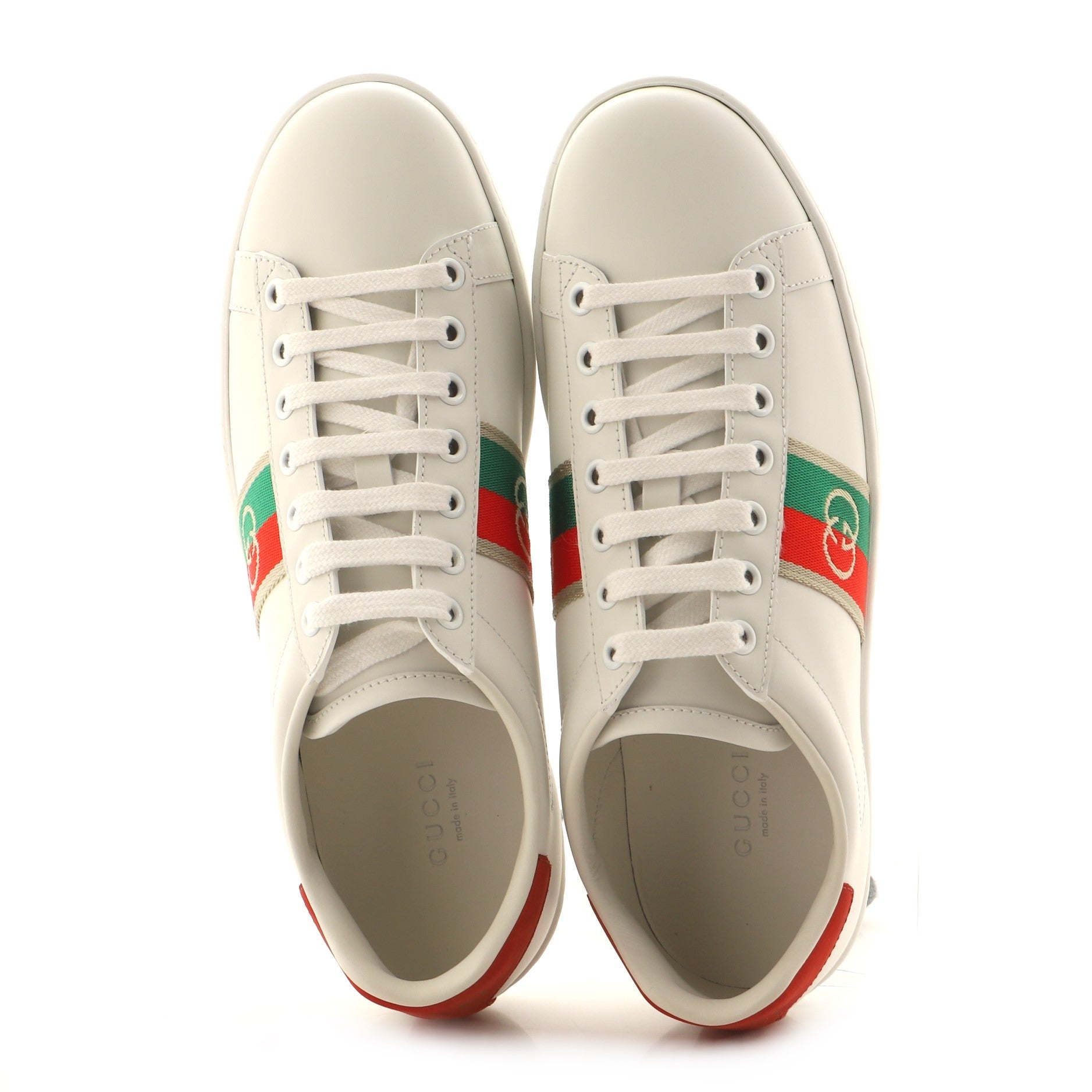 Interlocking G Web Ace Sneakers Leather