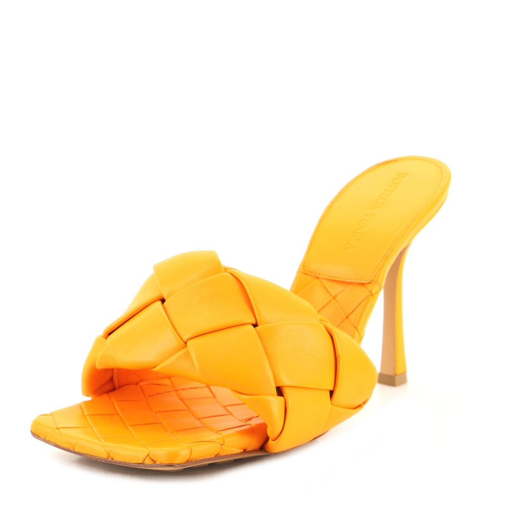 Women's Lido Heeled Sandals Maxi Intrecciato Leather