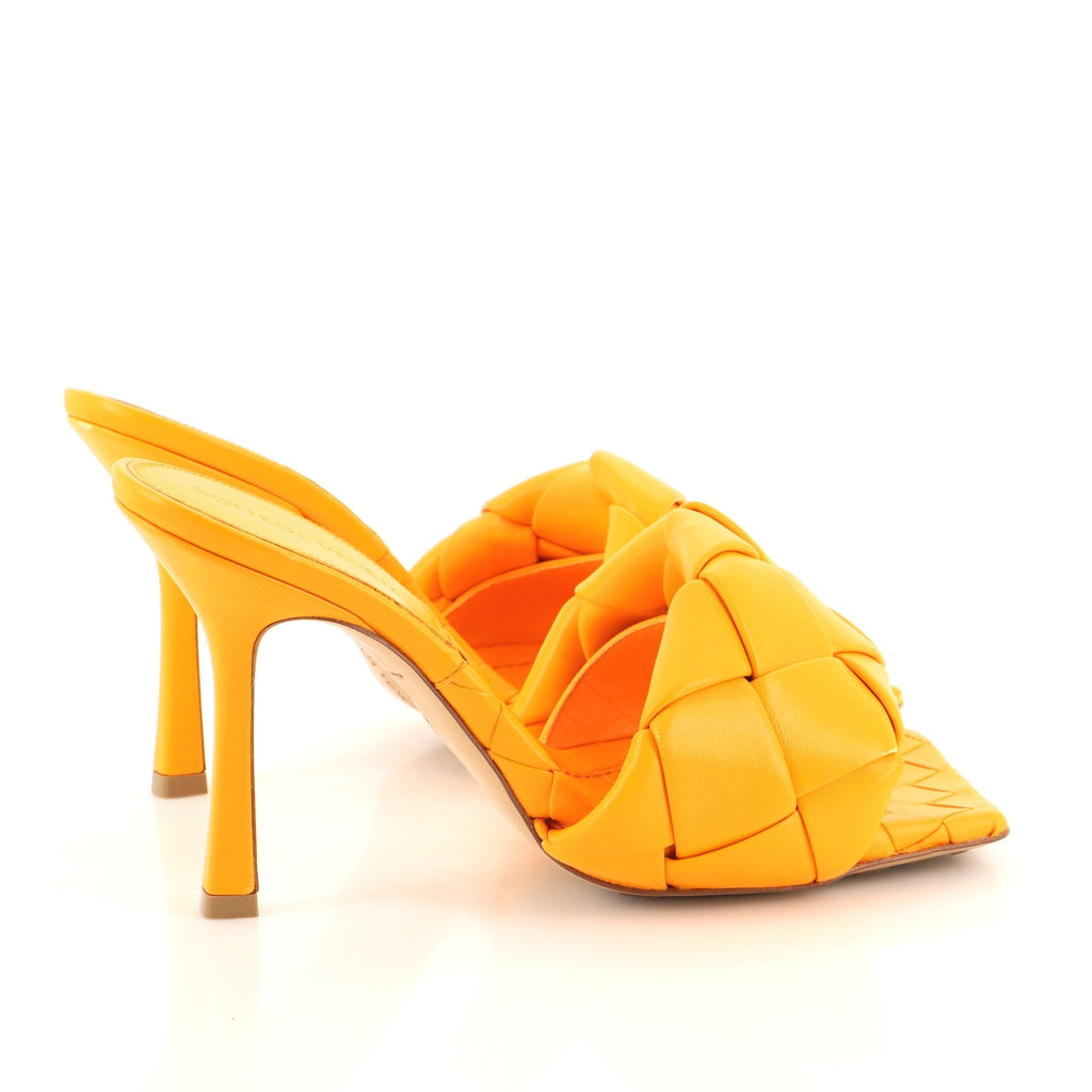 Women's Lido Heeled Sandals Maxi Intrecciato Leather
