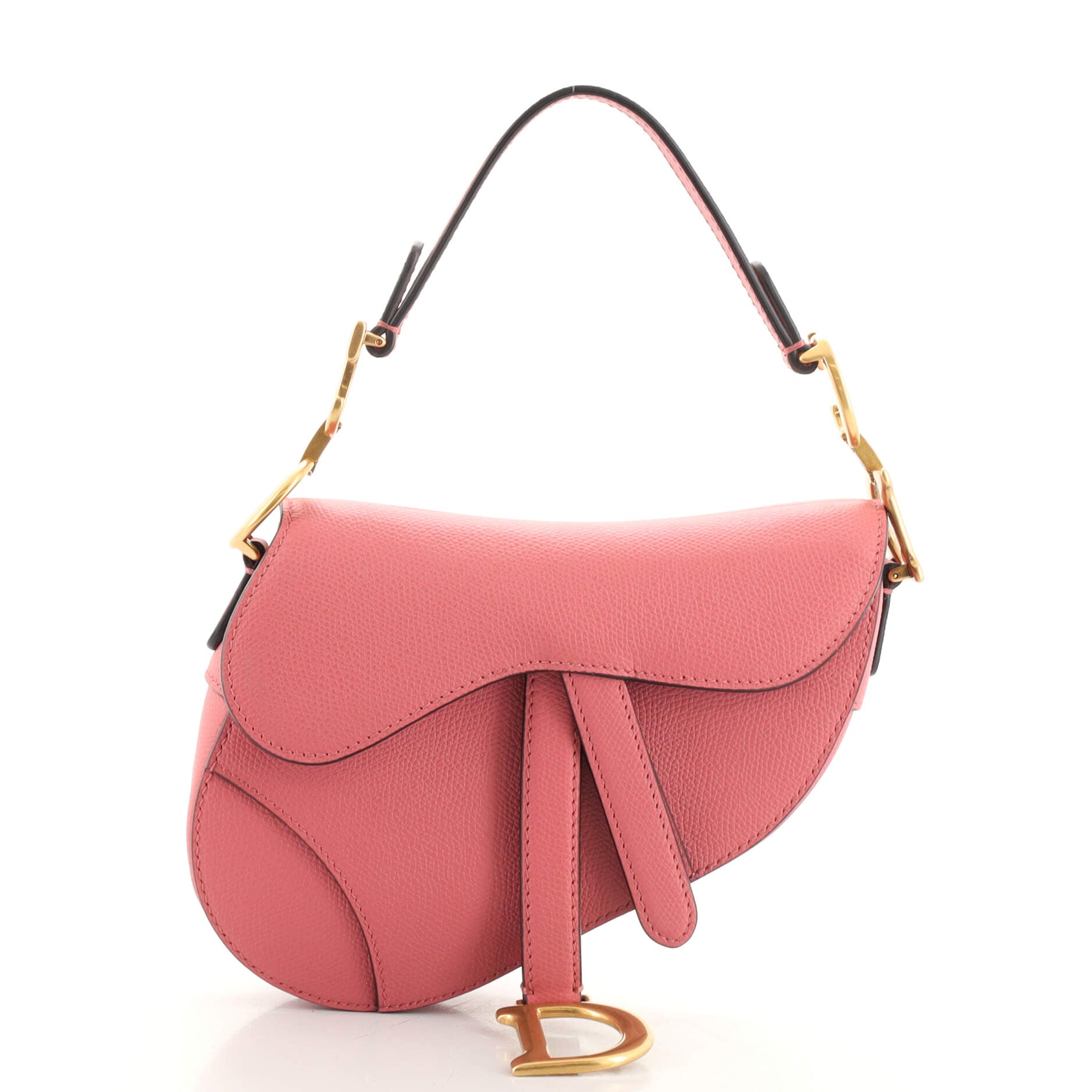 Saddle Handbag Leather Mini