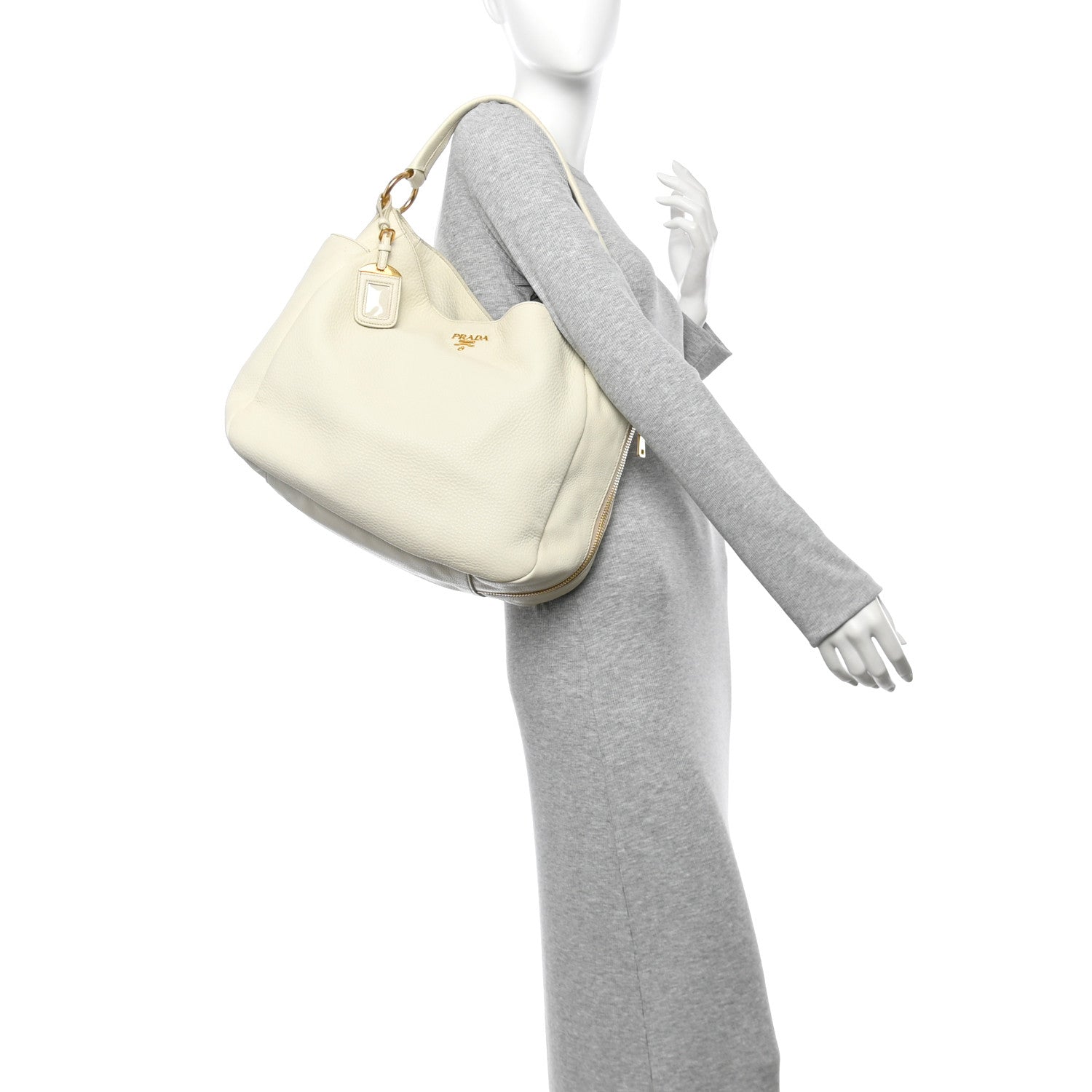 Vitello Daino Side Zip Pocket Hobo Talco