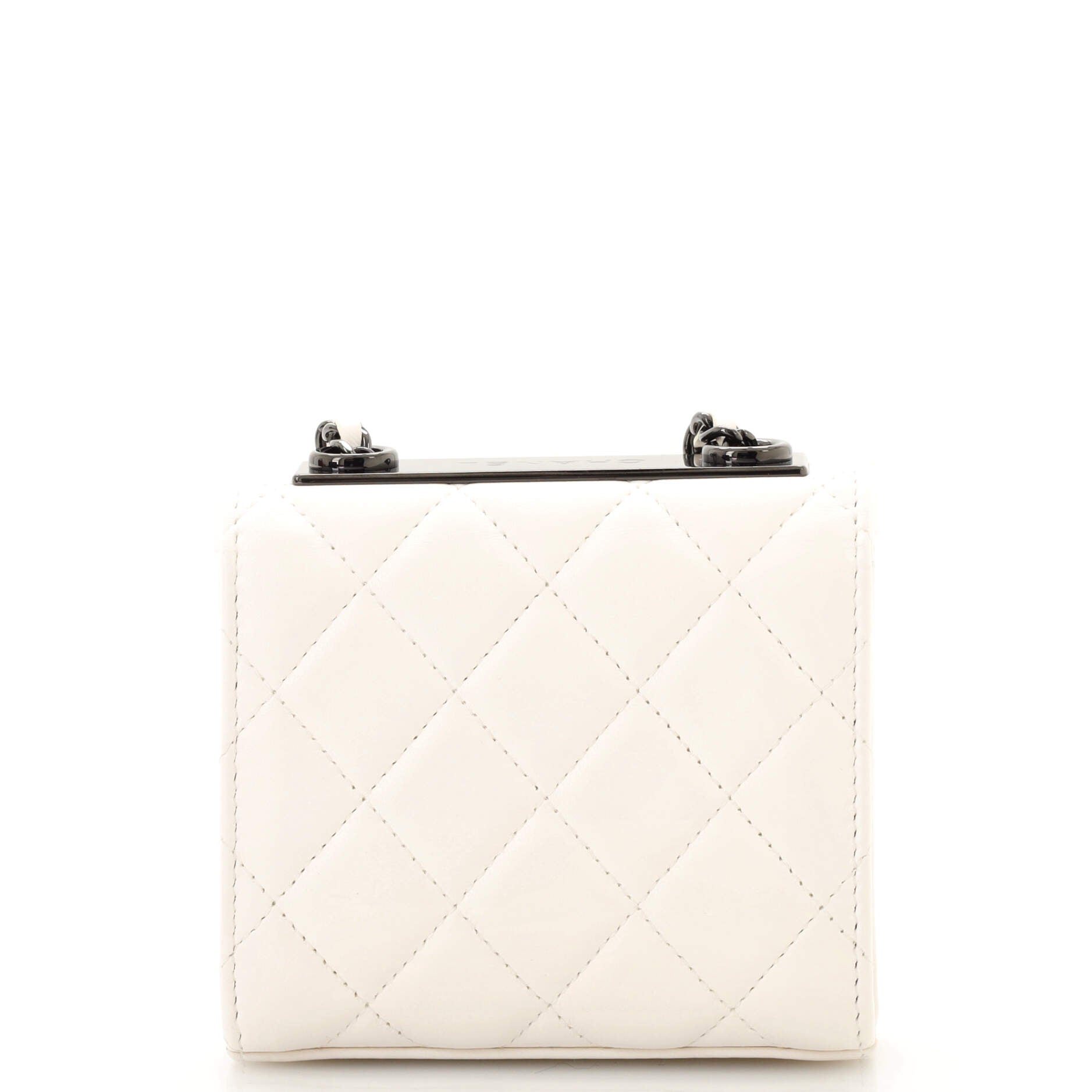 Trendy CC Clutch with Chain Quilted Lambskin Small
