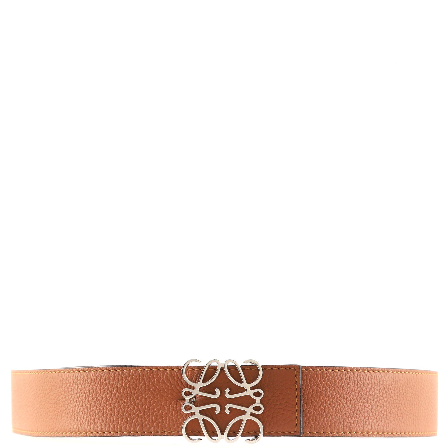 Anagram Logo Buckle Belt Leather Medium 85