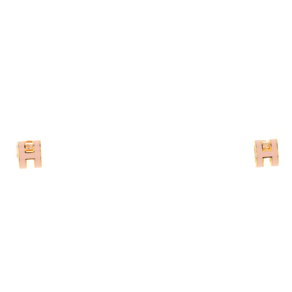 Pop H Stud Earrings Metal and Enamel Mini