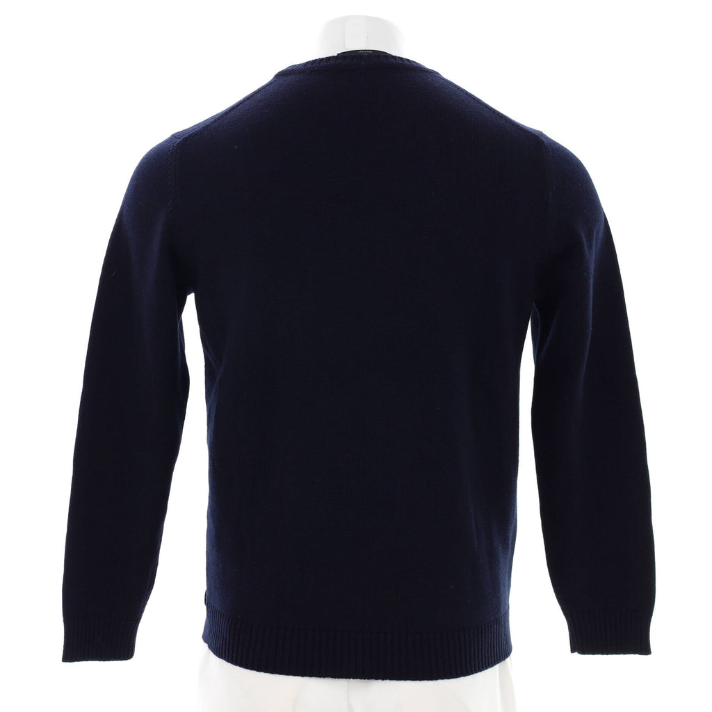 Men's FFancy Graphic Sweater Embroidered Wool