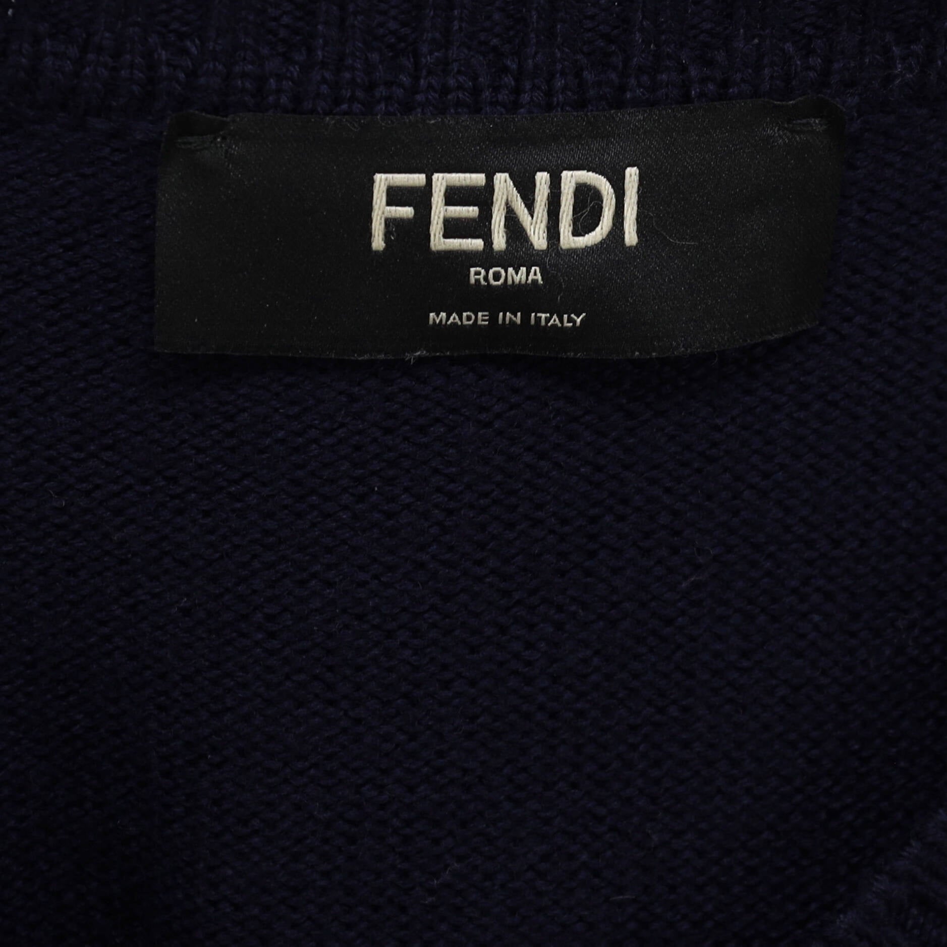 Men's FFancy Graphic Sweater Embroidered Wool