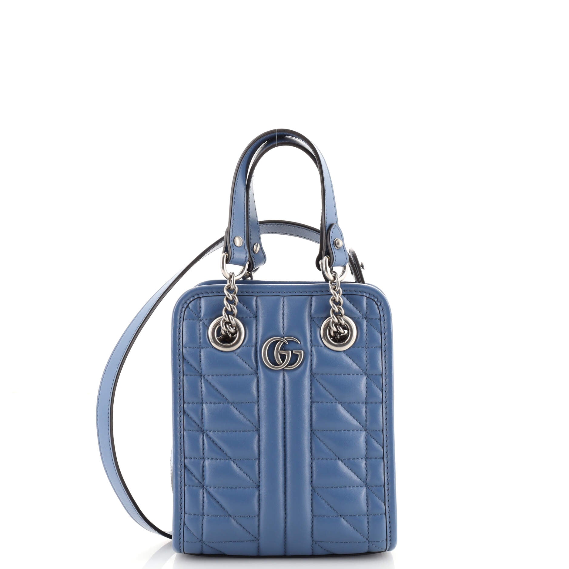 GG Marmont Handle Crossbody Bag Matelasse Leather Mini