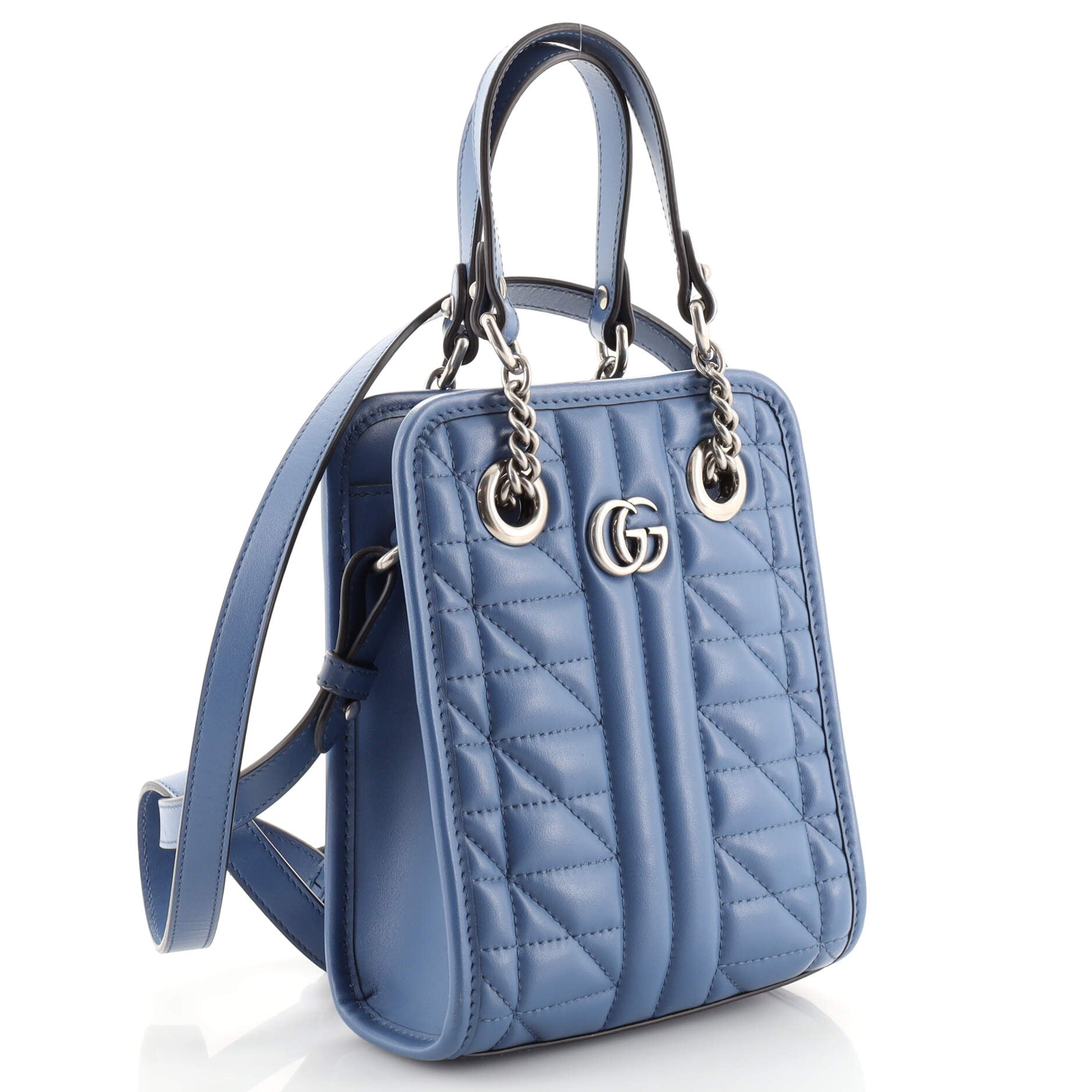 GG Marmont Handle Crossbody Bag Matelasse Leather Mini