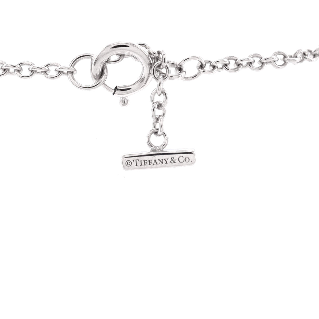 T Smile Chain Bracelet 18K White Gold Medium