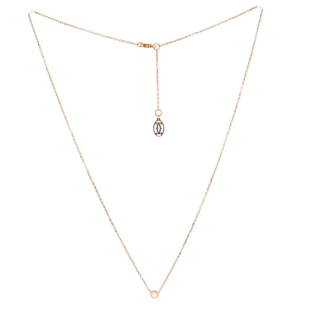 Cartier D'Amour Pendant Necklace 18K Rose Gold and Diamonds XS