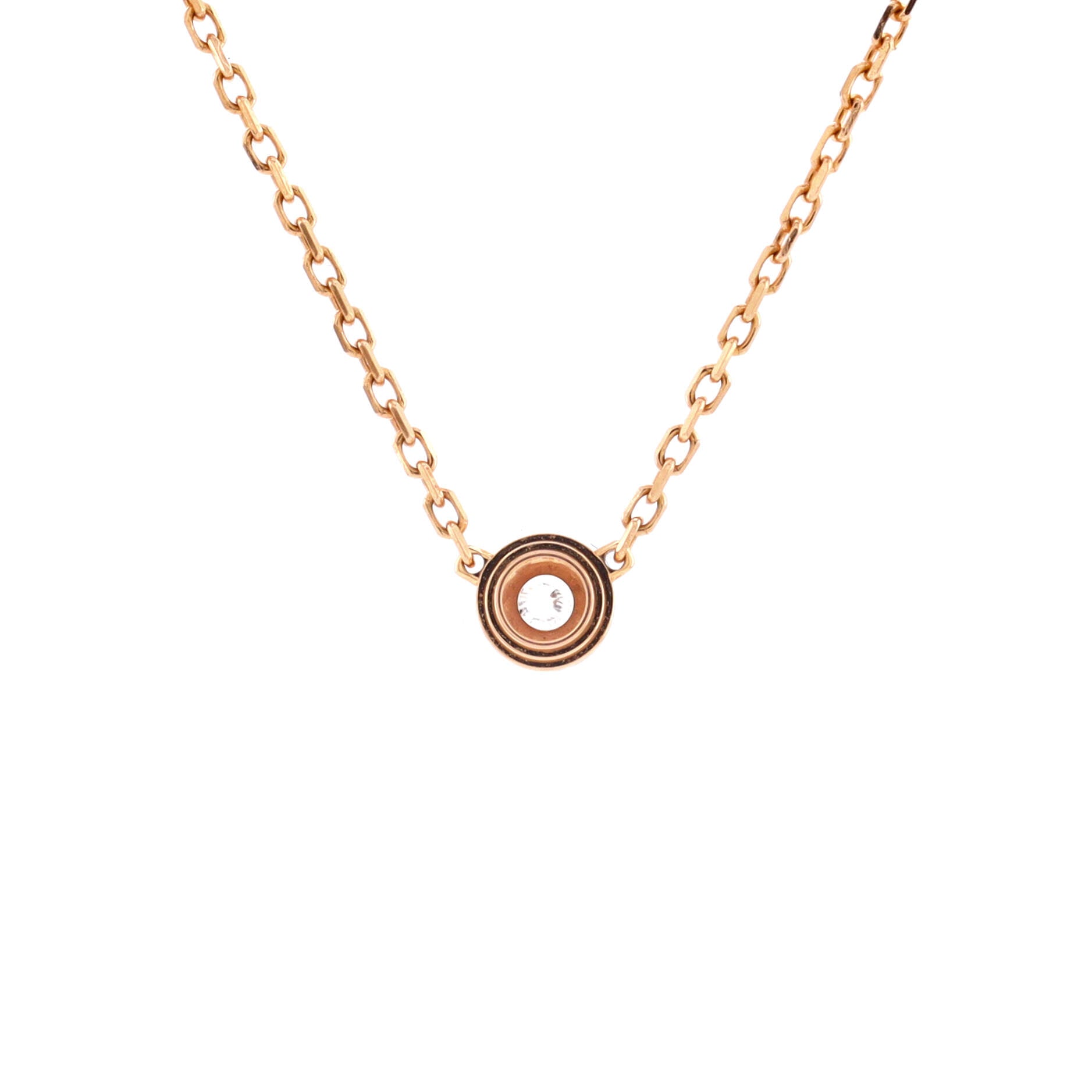 Cartier D'Amour Pendant Necklace 18K Rose Gold and Diamonds XS