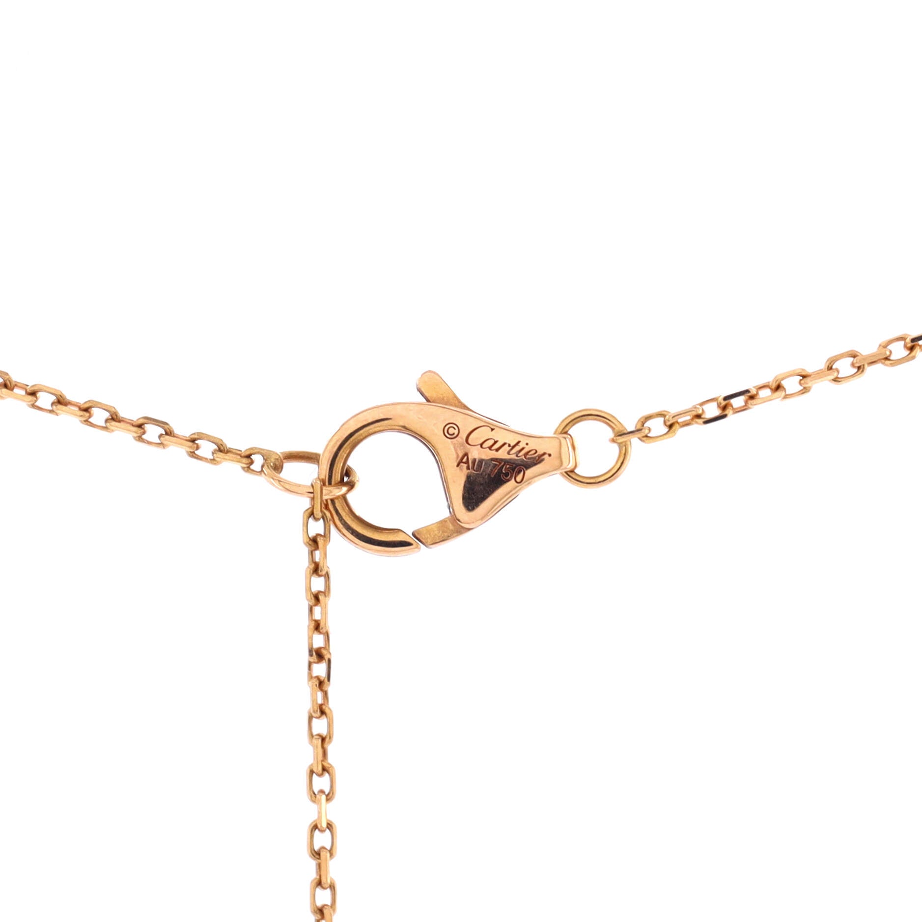 Cartier D'Amour Pendant Necklace 18K Rose Gold and Diamonds XS