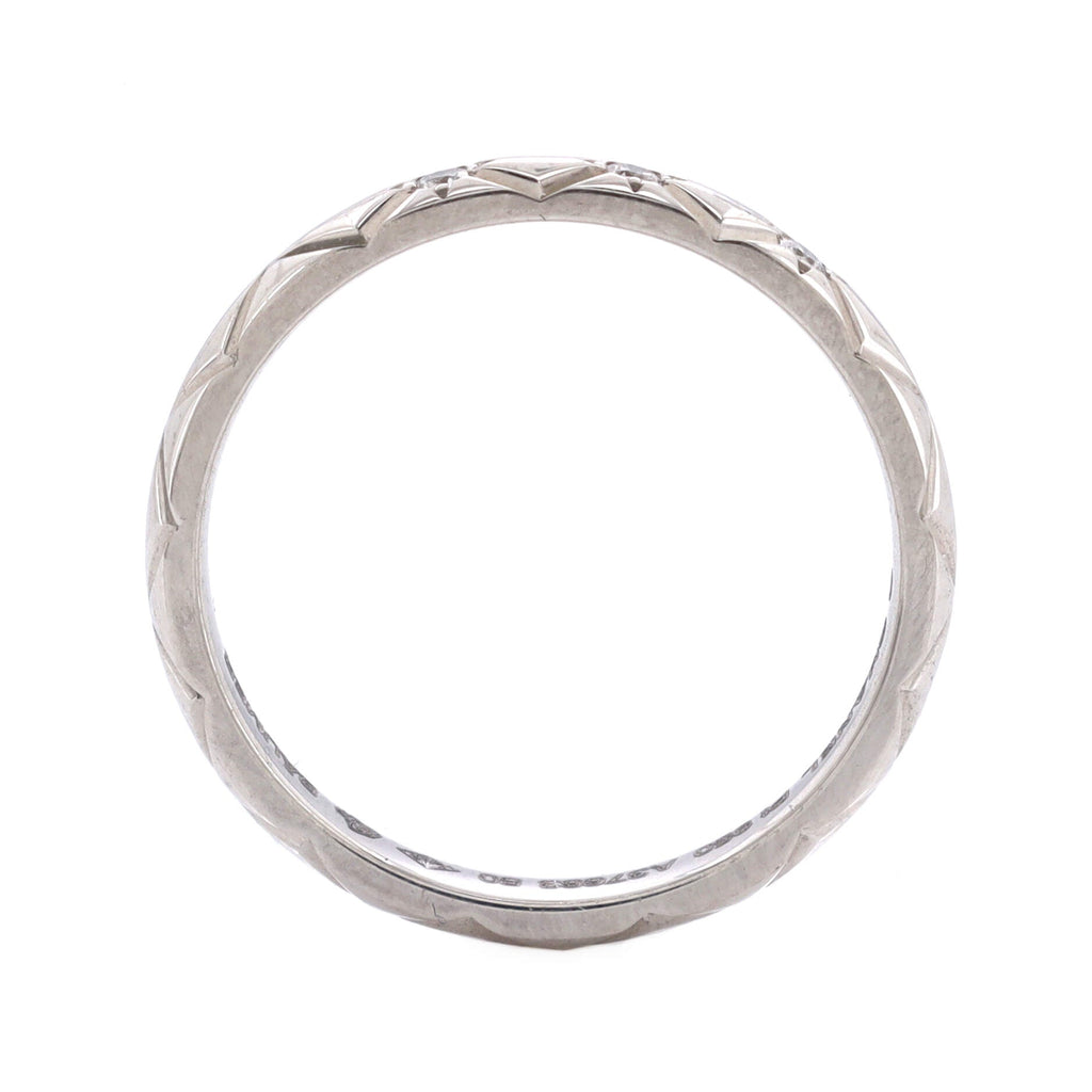 Coco Crush Ring Platinum with Diamonds Mini