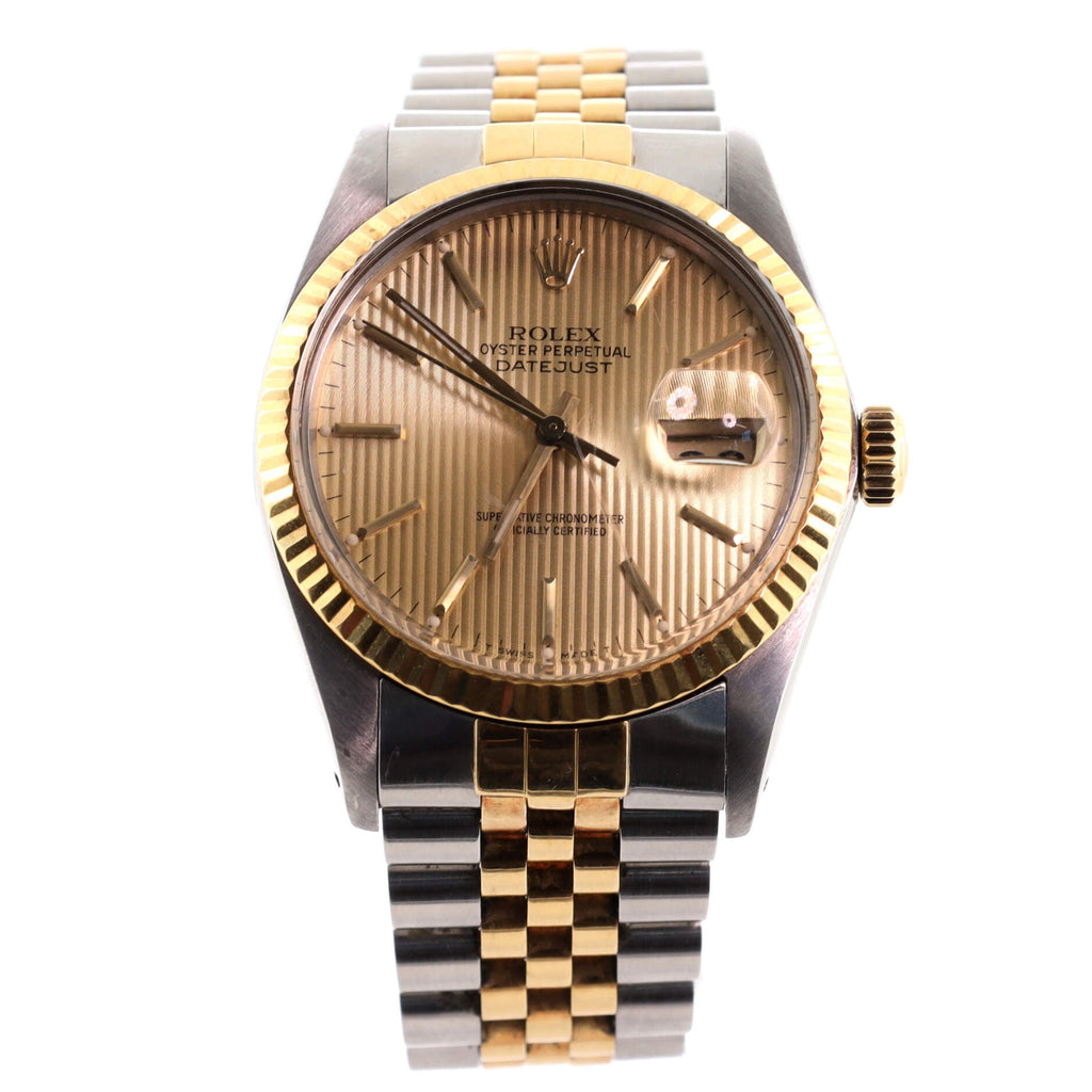 Oyster Perpetual Datejust Automatic Watch Stainless Steel and Yellow Gold 36