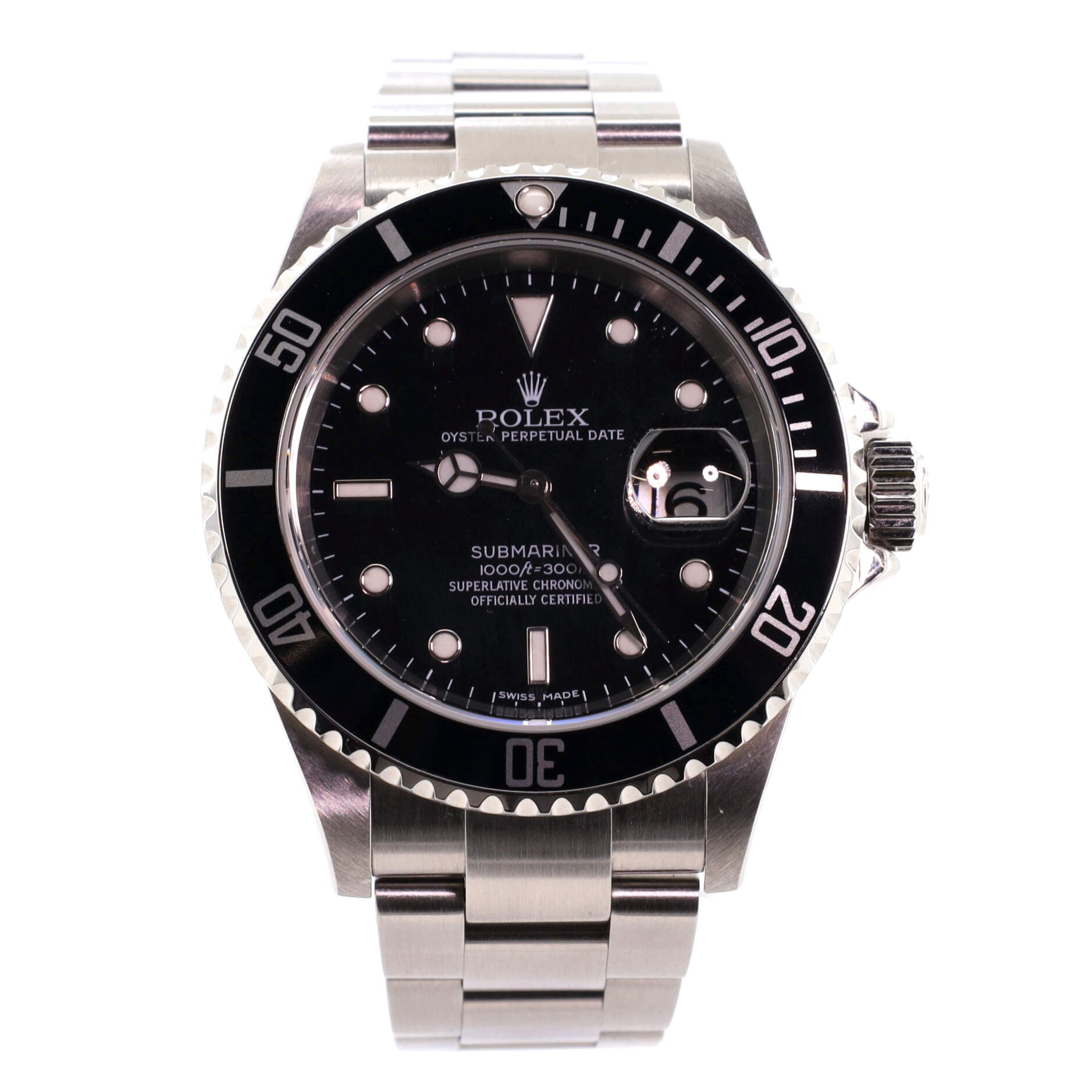 Oyster Perpetual Submariner Date Automatic Watch Stainless Steel 40