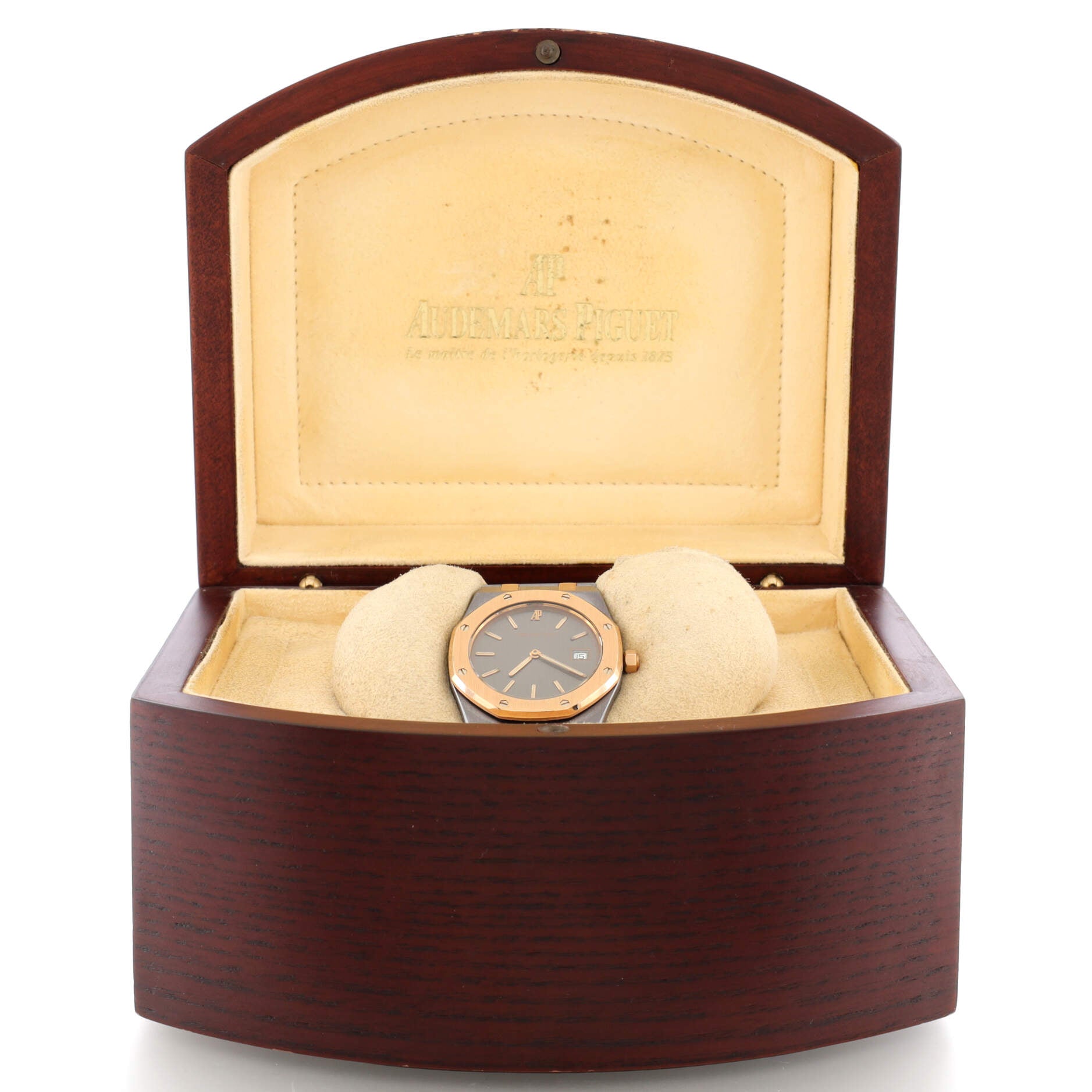 Royal Oak Date Quartz Watch Tantalum and Rose Gold 33