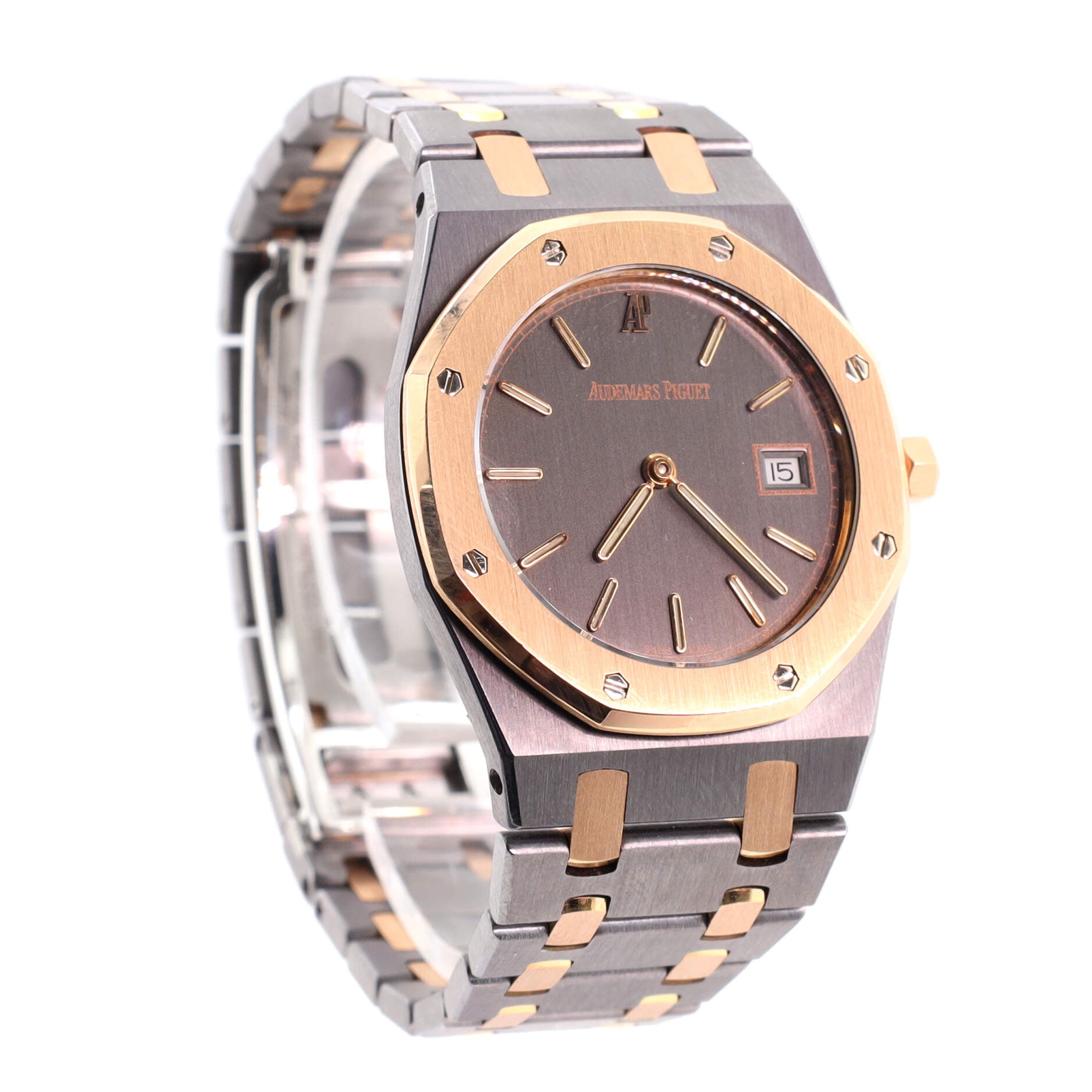 Royal Oak Date Quartz Watch Tantalum and Rose Gold 33