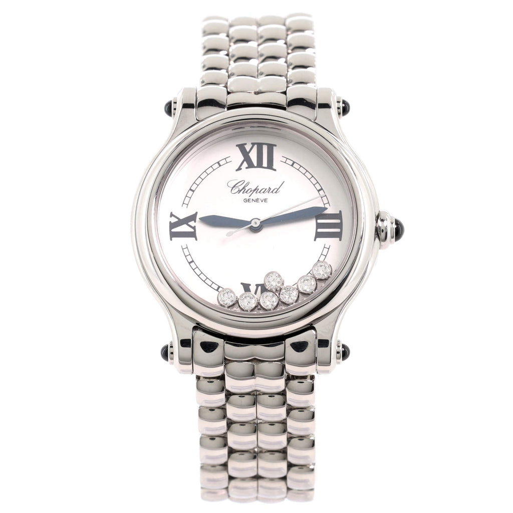 Happy Sport The First Automatic Watch Stainless Steel with Floating Diamonds 33