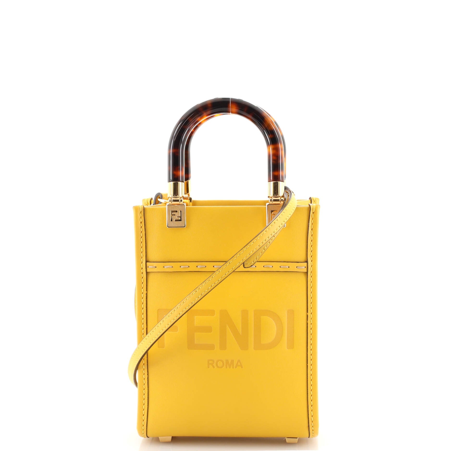 Sunshine Shopper Tote Leather Mini